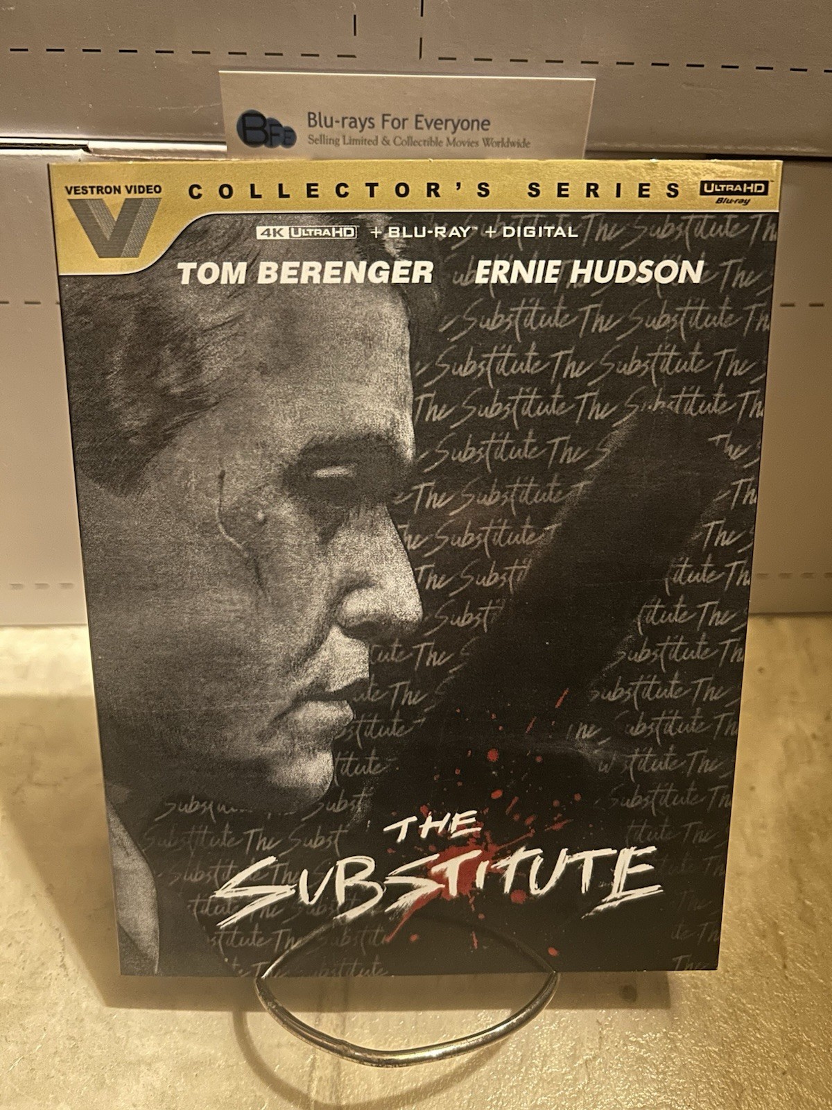 The Substitute 4K Vestron Collectors Series #37 Blu-ray + Slip Sleeve Cover 1996