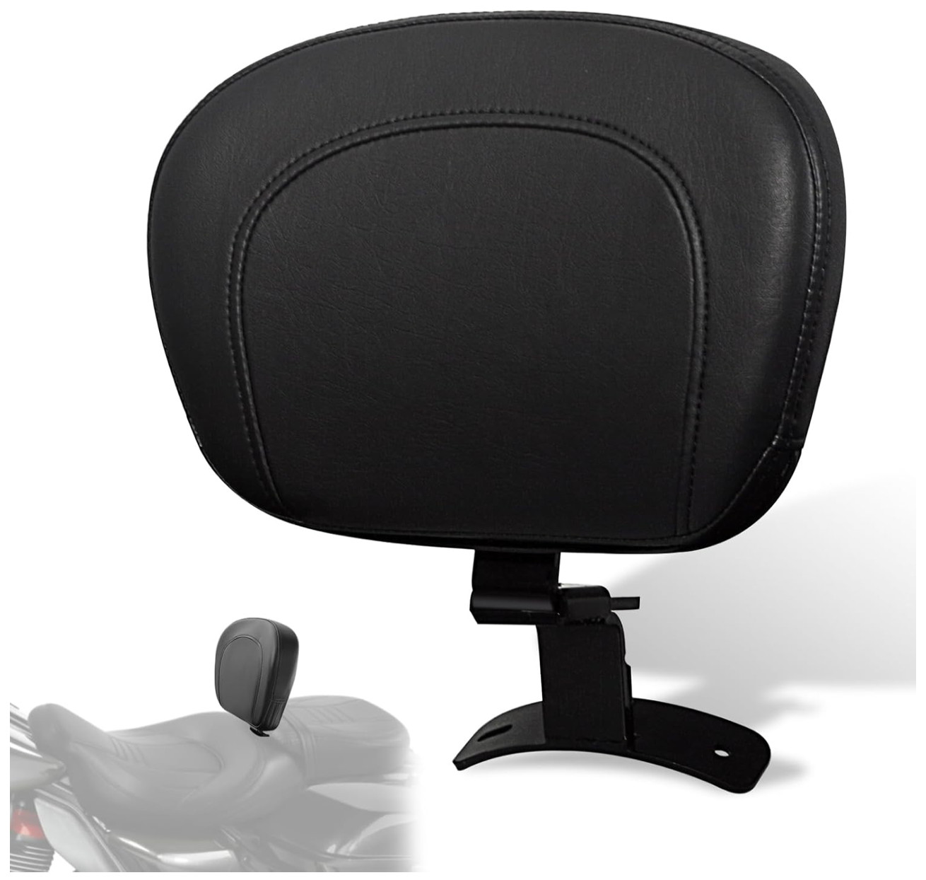Driver Backrest Pad Kit For Harley Touring Road King Glide 2009-2023
