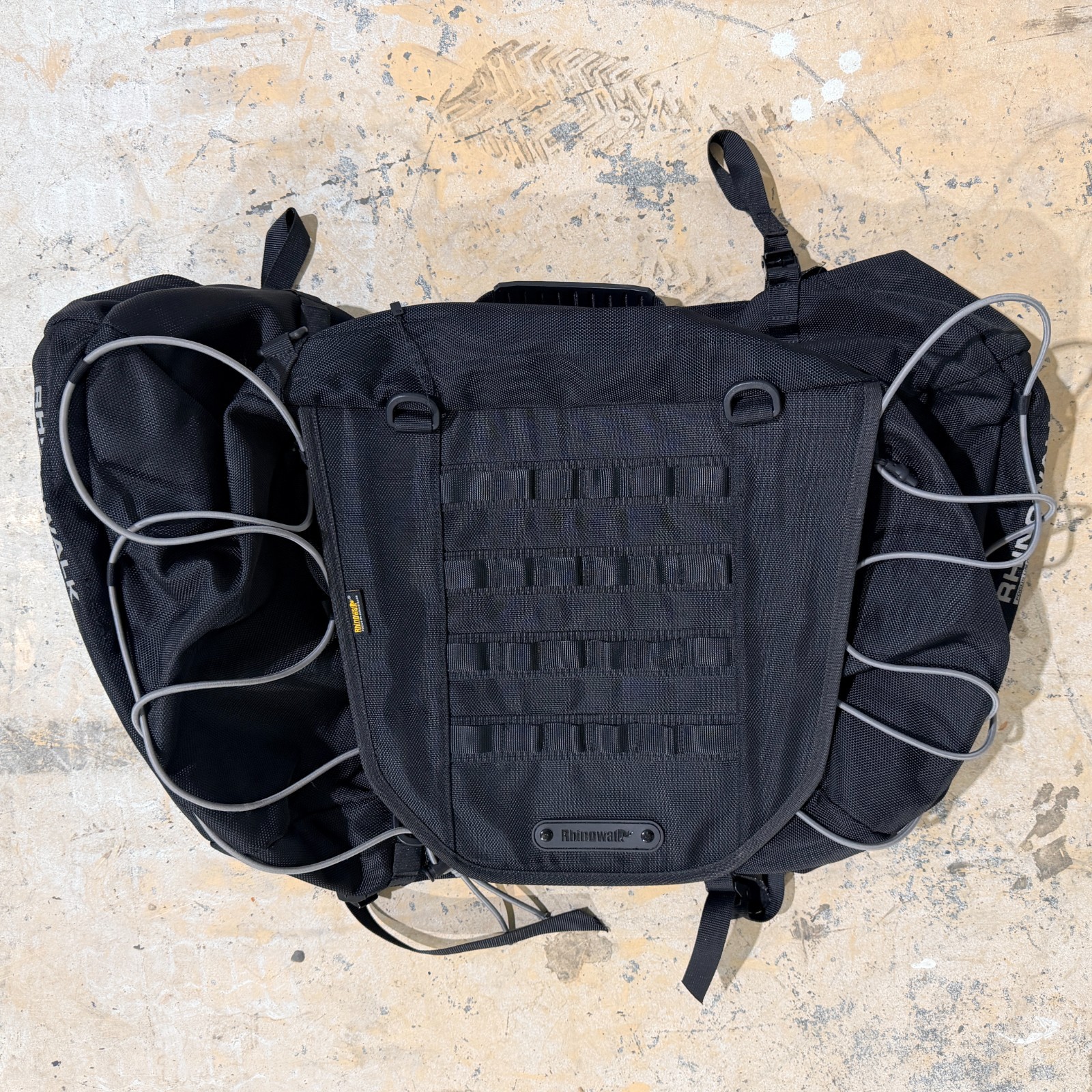 RhinoWalk Motorcycle Moto Touring Tail Side Pannier Bike Bag Black NEW NWOT