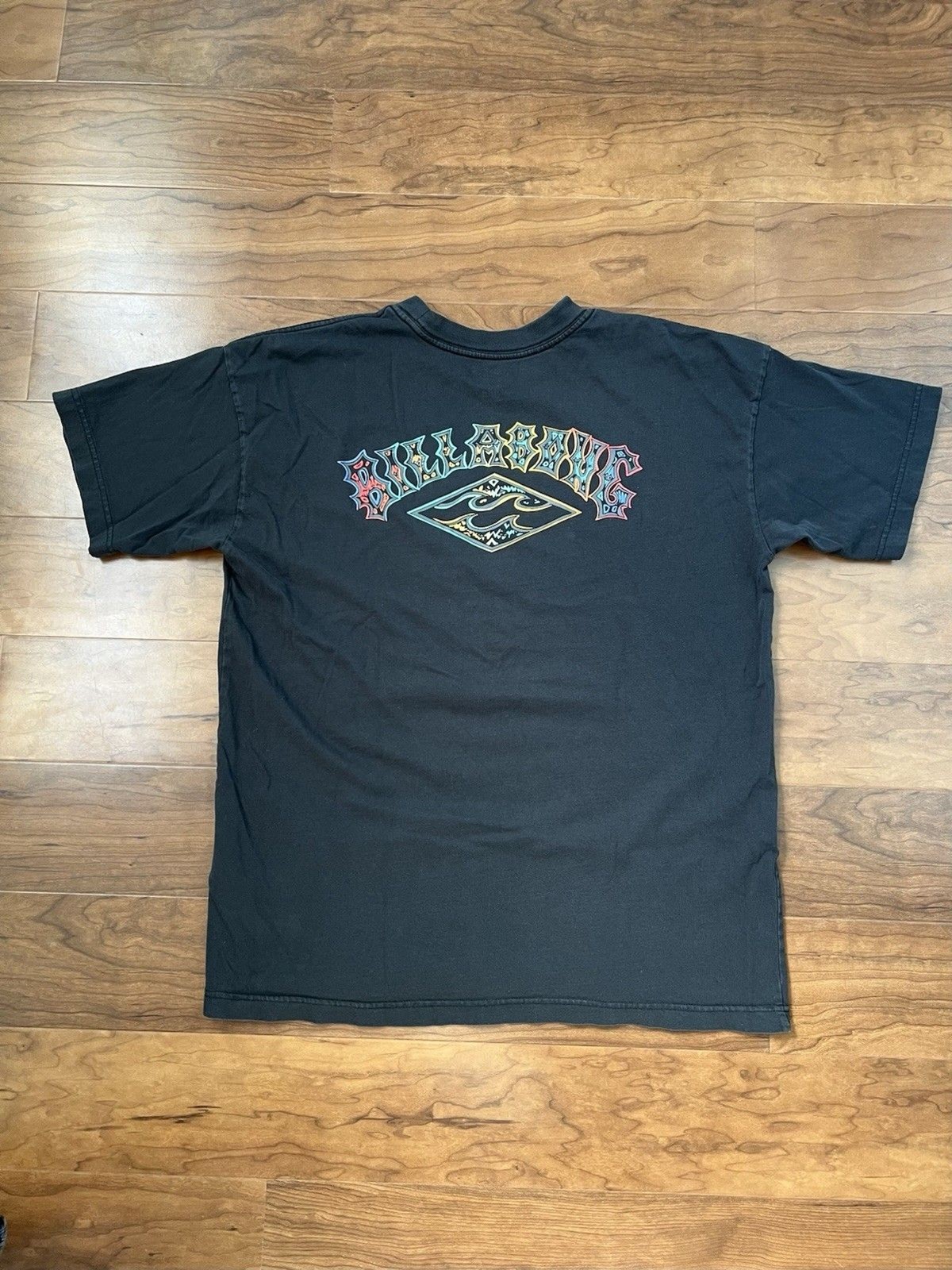 Billabong Black Archwave OG Wave Washed SS T-Shirt High Tide Size Medium Multi