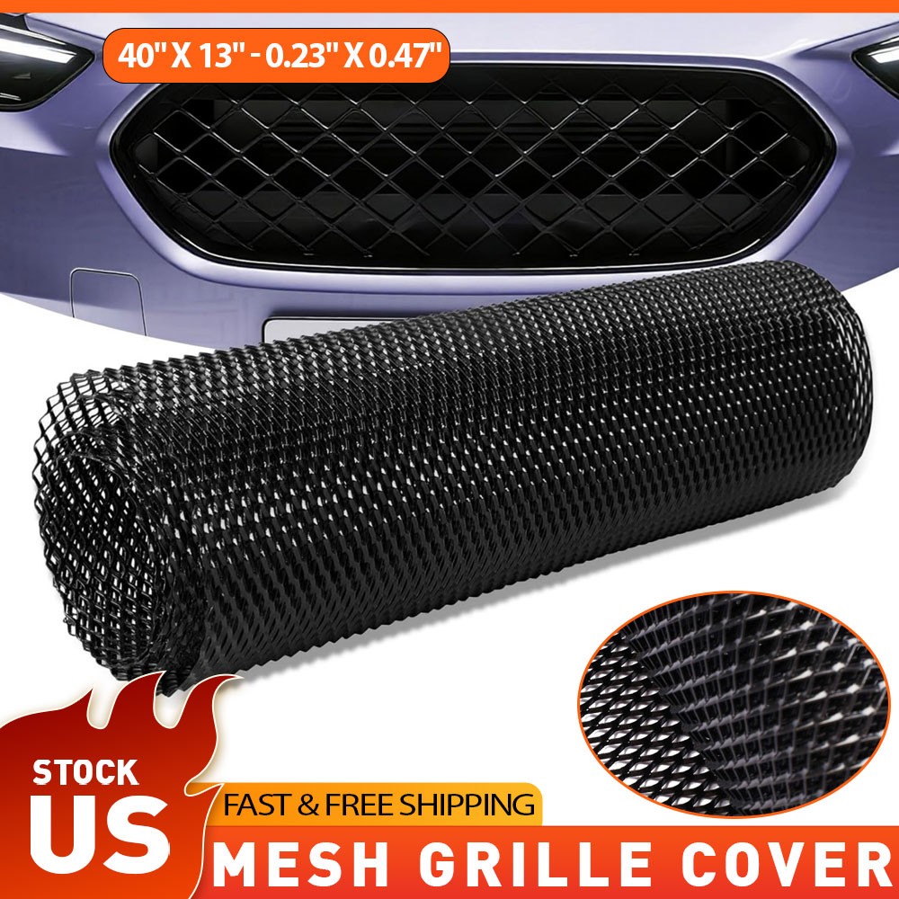 Universal Car Racing Honeycomb Mesh Grill Spoiler Bumper Vent Grille Net 40x13in