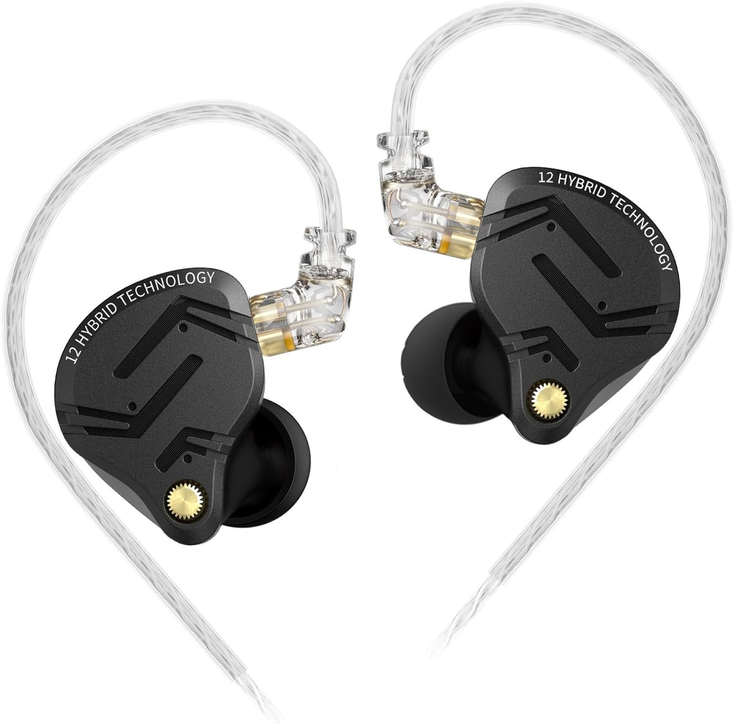 KZ ZS12 PRO X in Ear Monitor IEM Headphones,1DD+5BA Hybrid Wired Gaming Earbuds