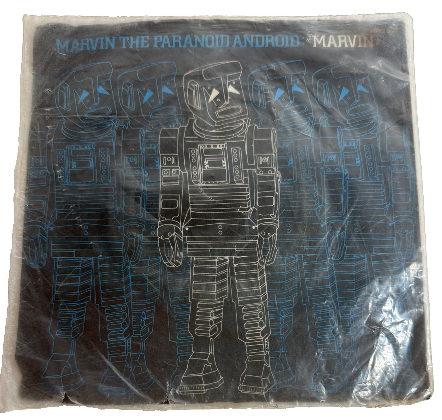 RARE 80’s MARVIN THE PARANOID ANDROID THE DOUBLE 45 Vinyl