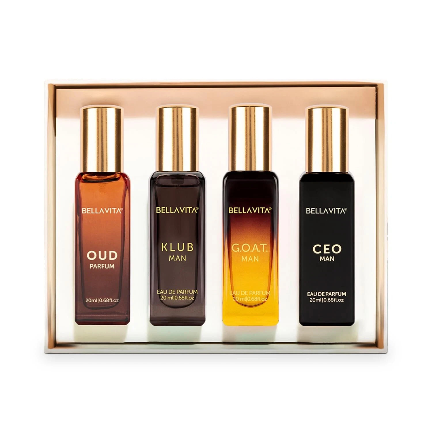Bella Vita Luxury Man Perfume Gift Set for Men with KLUB, OUD, CEO, GOAT