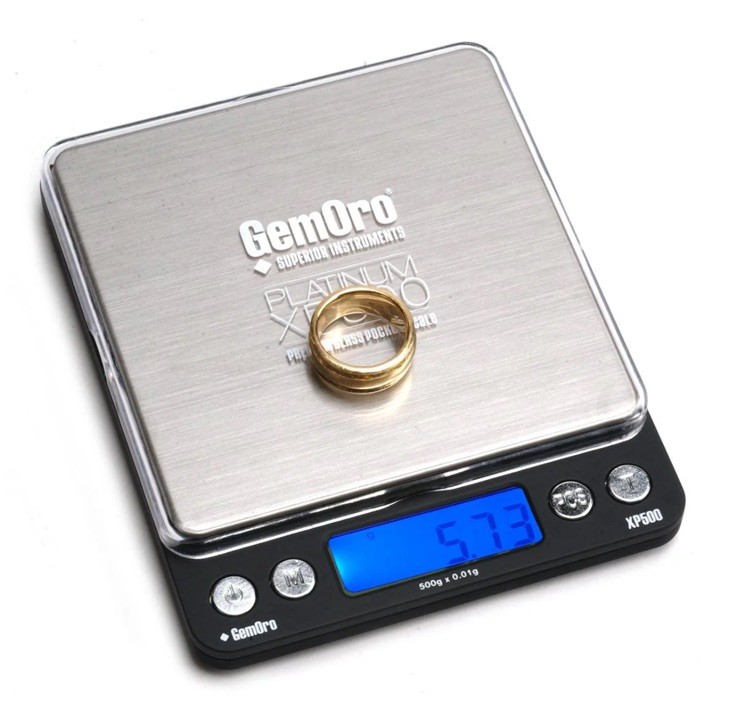 GemOro Platinum XP500 | Durable Precise Jewelers Countertop Portable Silver 
