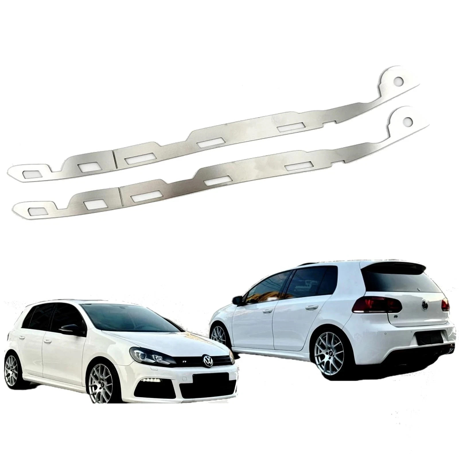 Front Bumper Repair Metal Plate Bumper Support Reinforcement Replacement Kit