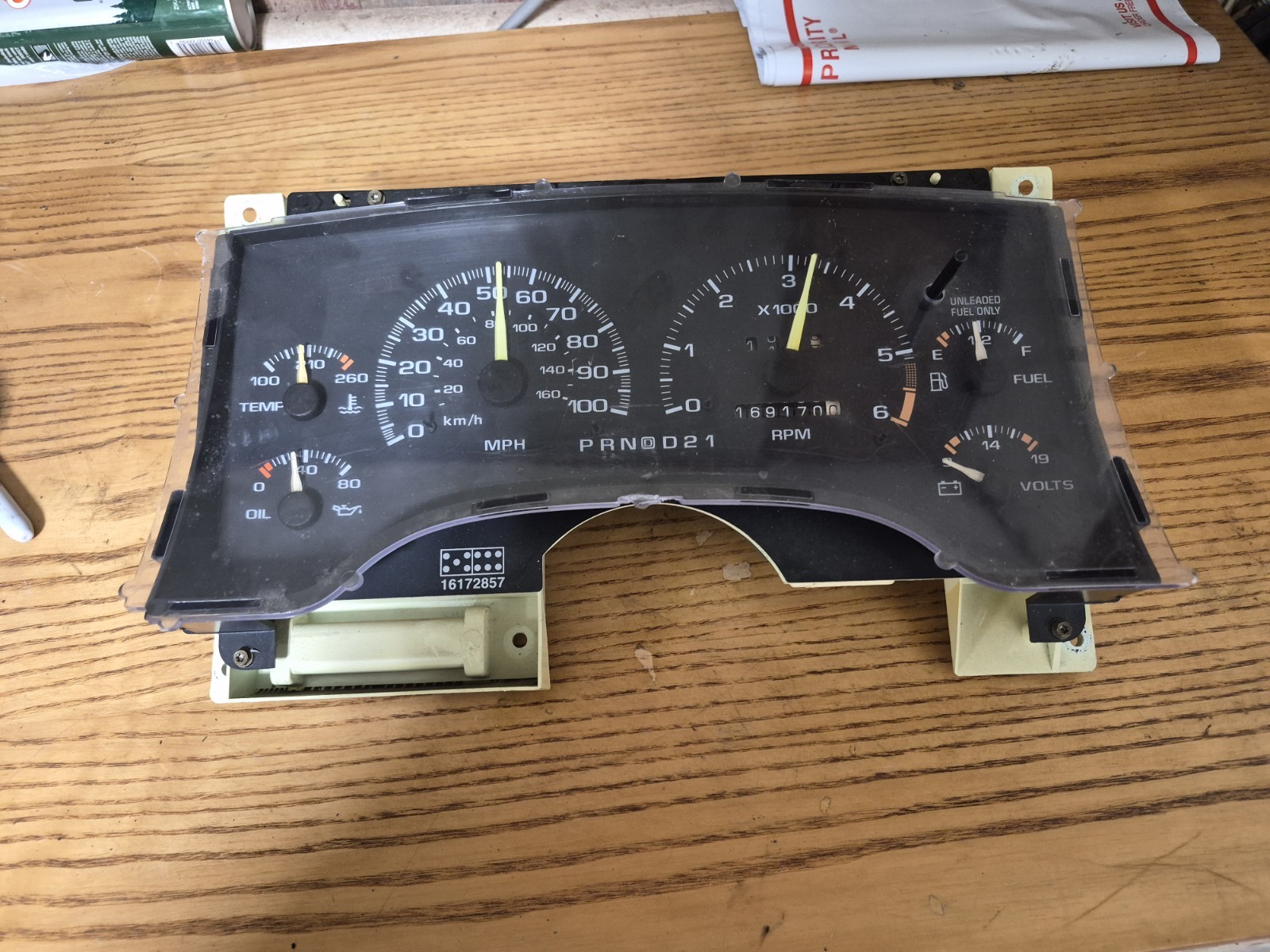 1995-1999 Silverado/Sierra/Yukon/Tahoe Speedometer Instrument Cluster AE1898 DG