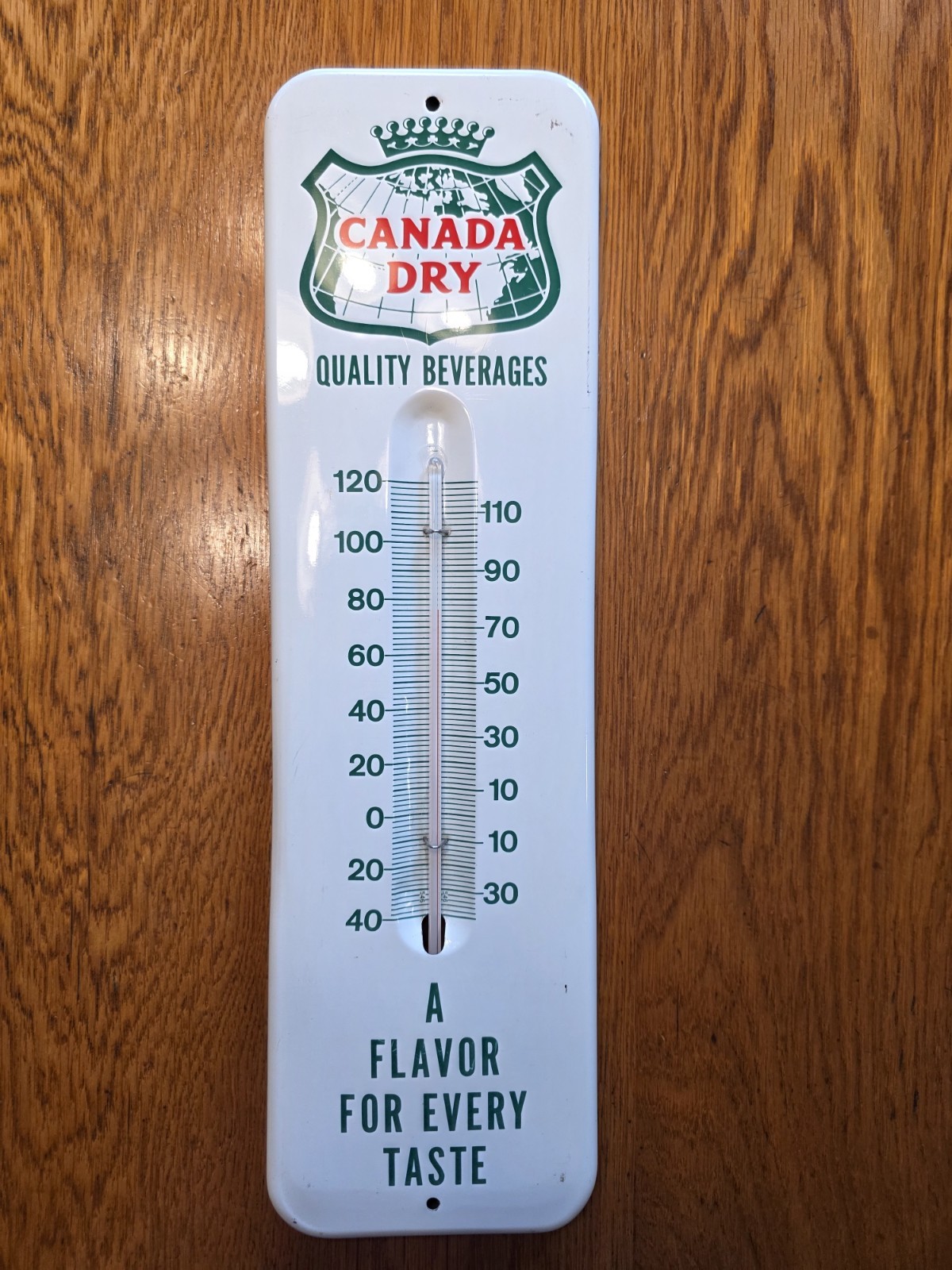 Vintage Original Canada Dry Soda Advertising Thermometer Sign