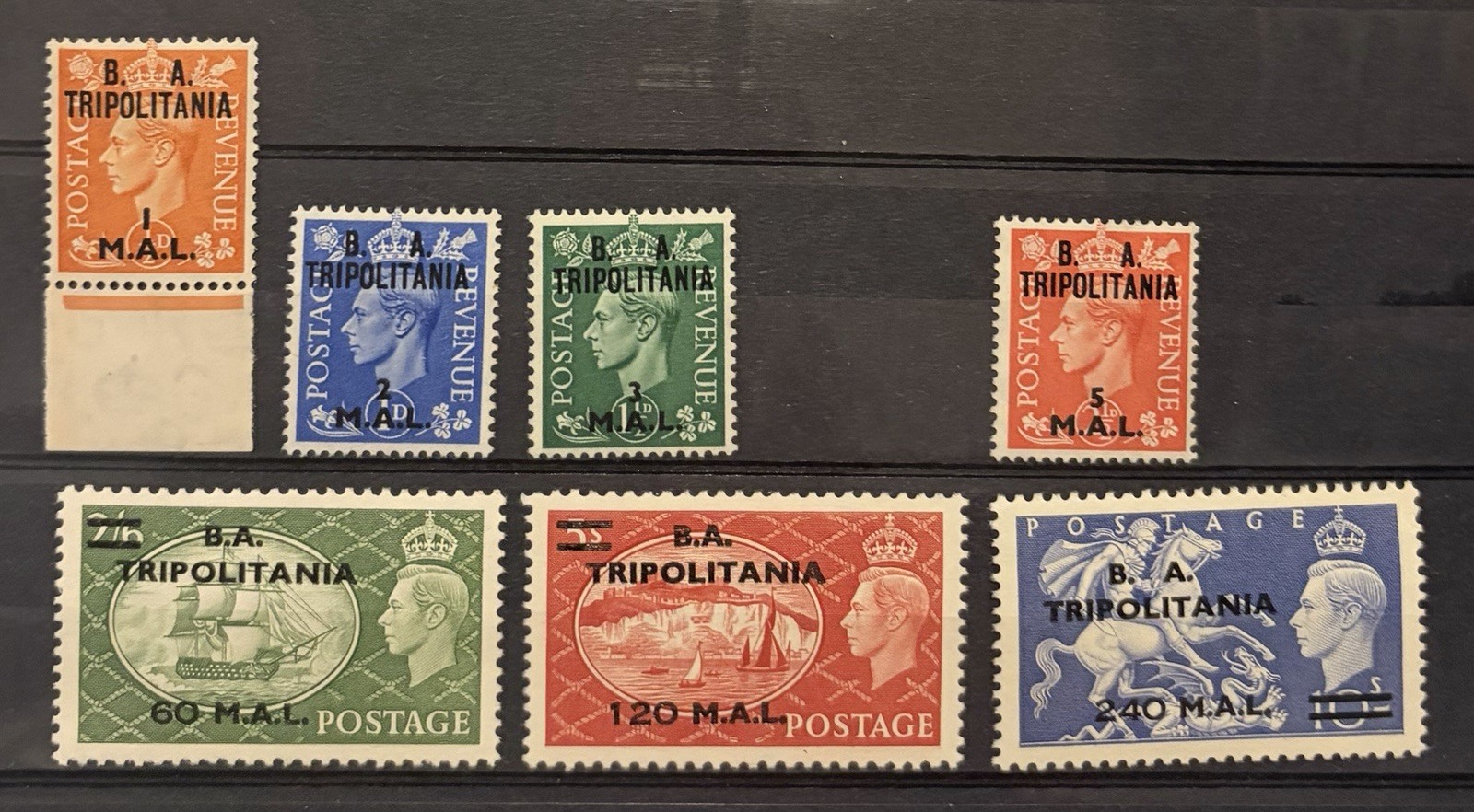 BA Tripolitania KGVI 1951 Set Unmounted Mint Cat £90