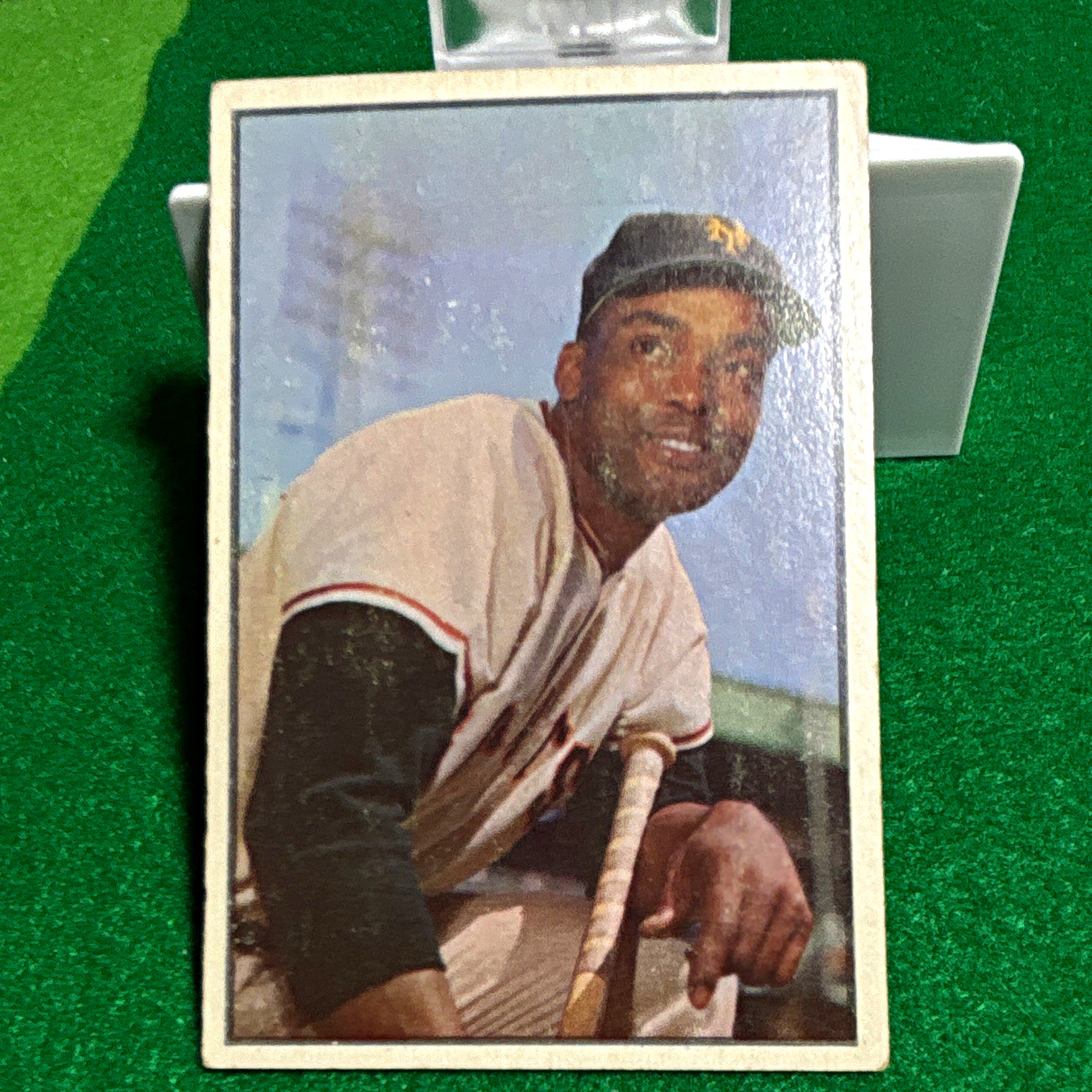 1953 Bowman Color Baseball Monte Irvin New York Giants #51 Base Card