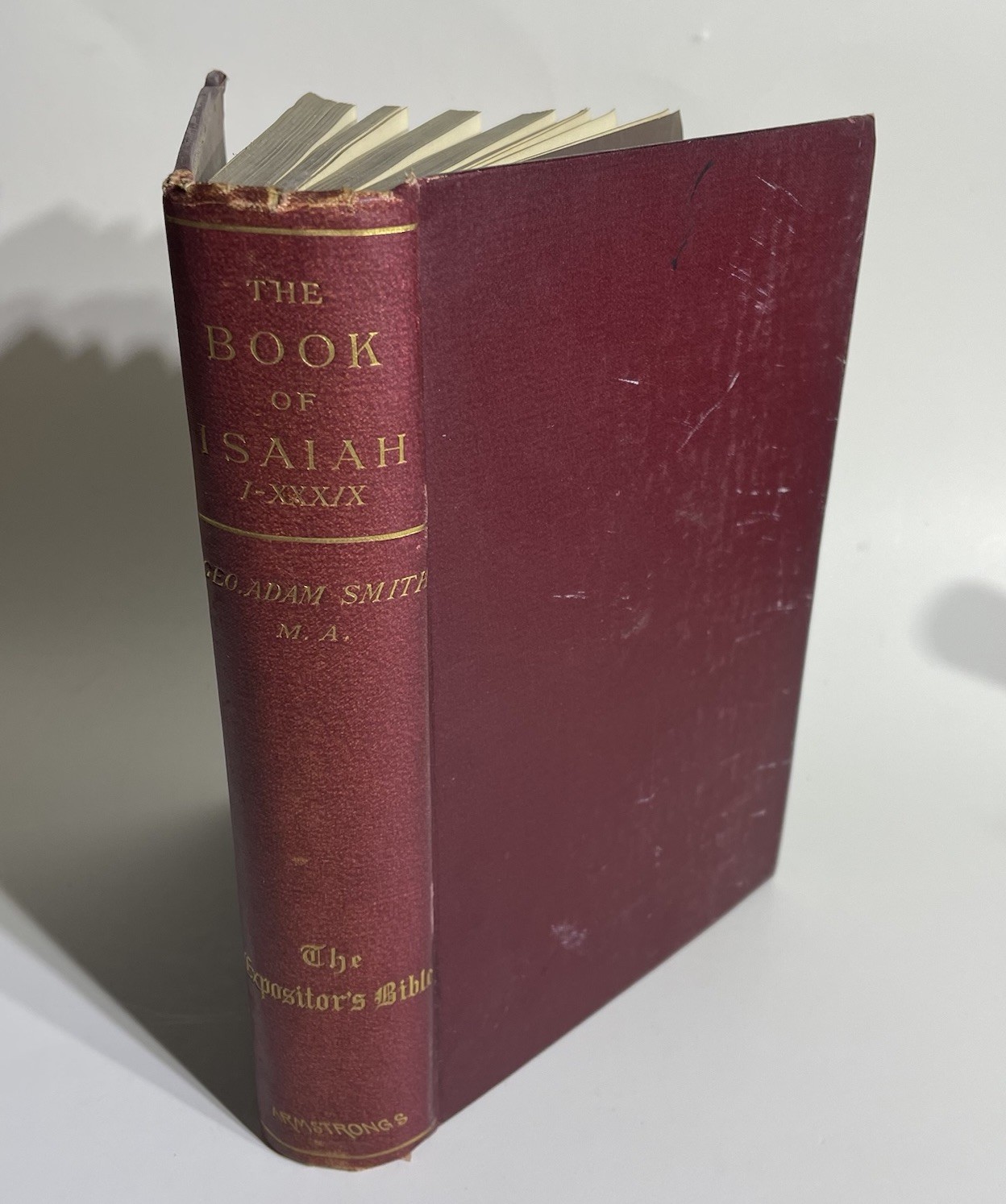 Antique Expositor\'s Bible Book of Isaiah Volume I George Adam Smith
