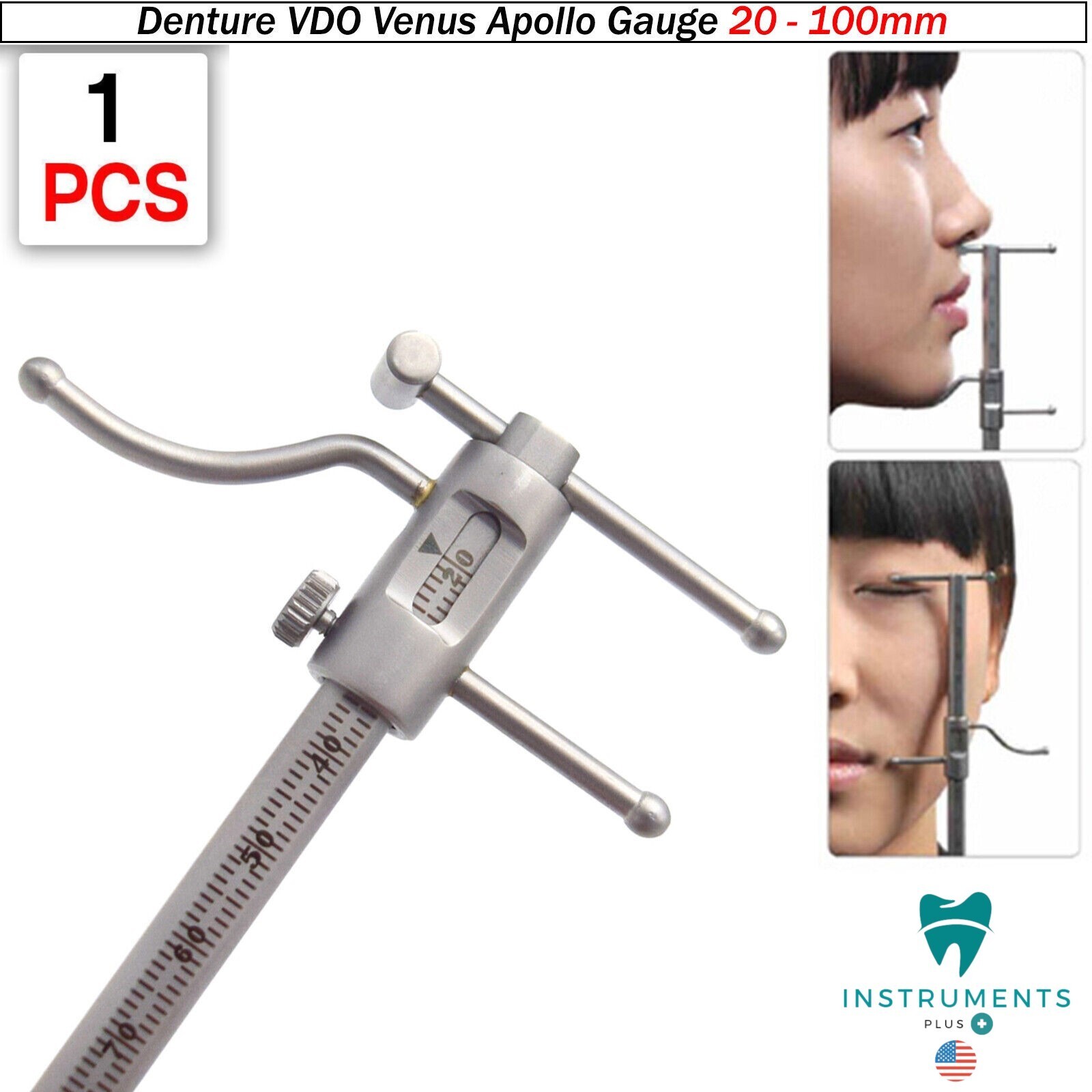 Dental VDO Gauge Ruler Prosthodontics Venus Apollo Gauge Occlusion