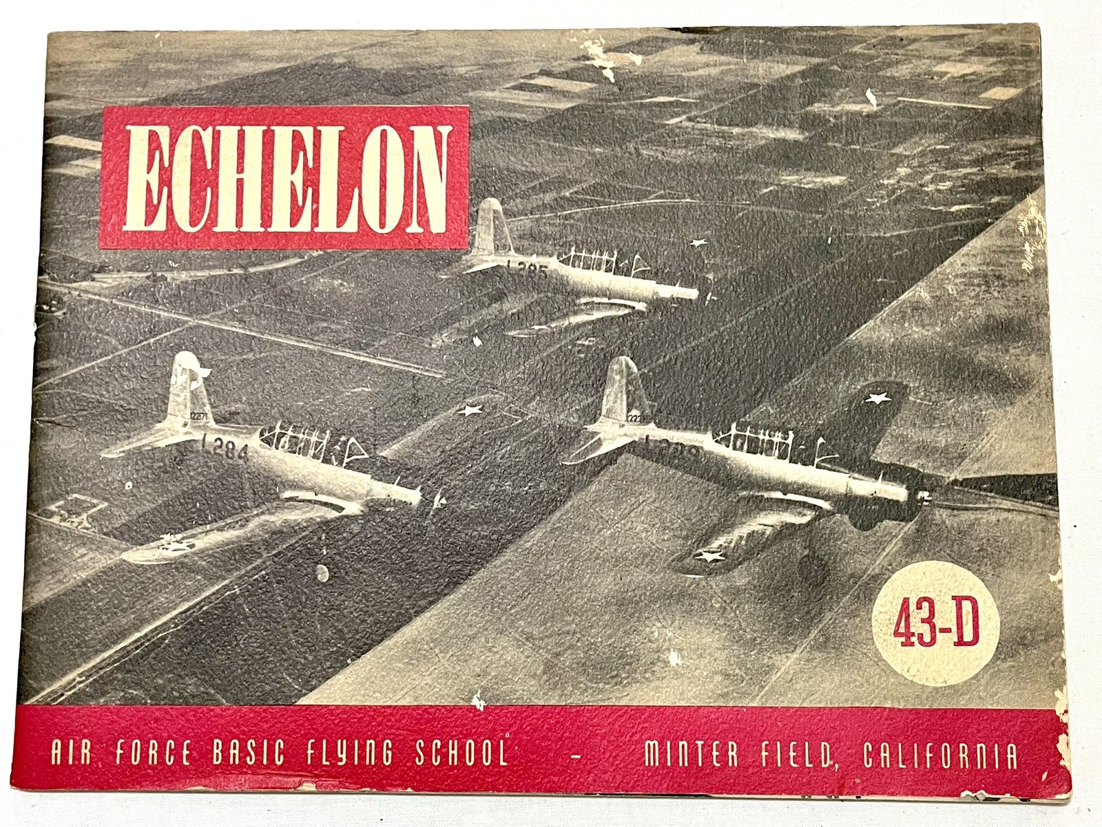 VTG WWII 1943 Minter Field Echelon Yearbook Class 43-D Flying School BT-13 Pilot VTG WWII 1943 Minter Field Echelon Yearbook Class 43-D Flying School BT-13 Pilot