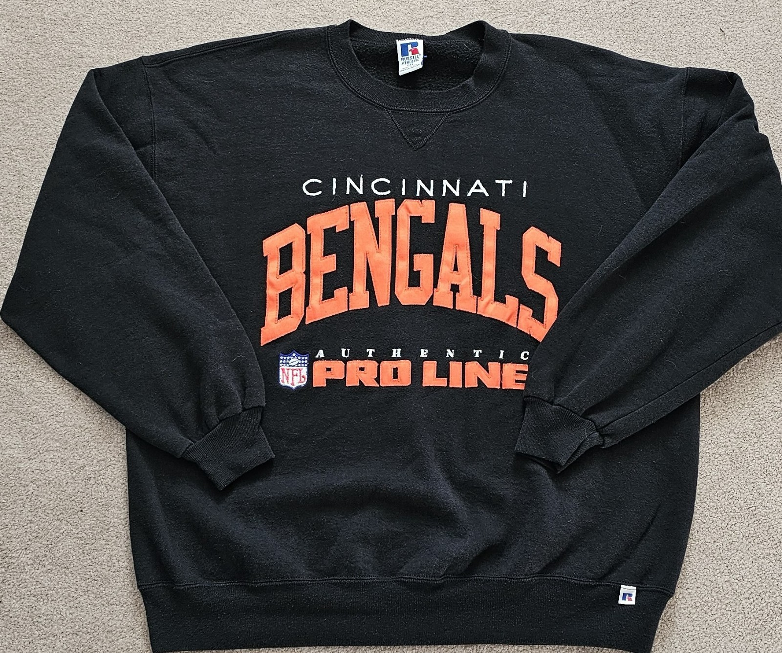Vintage USA Russell Brand Cincinnati Bengals NFL Pro Line Crewneck