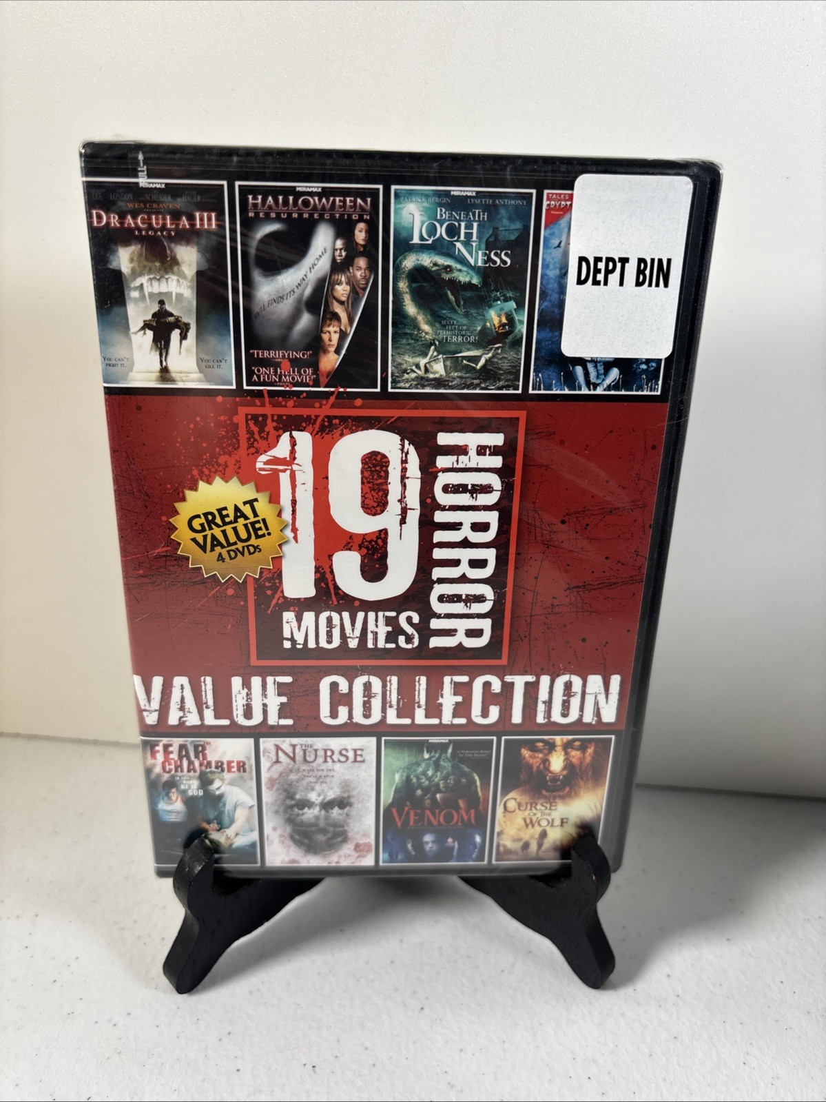 19 Horror Movies DVD 4 DISC RITUAL/ THE NURSE/ VENOM/Halloween/They/Dracula III 19 Horror Movies DVD 4 DISC RITUAL/ THE NURSE/ VENOM/Halloween/They/Dracula III