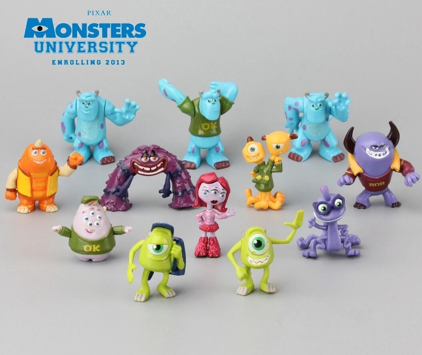 Monsters Inc. Monsters University Mike Sully Action Figure Kids Toy Gift 12 Pcs Monsters Inc. Monsters University Mike Sully Action Figure Kids Toy Gift 12 Pcs