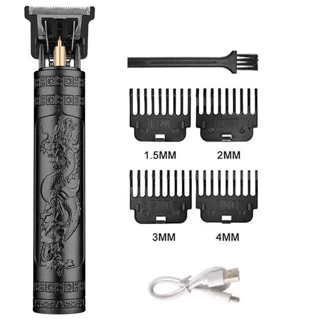 T9 Vintage Men'S Electric Hair Clipper Beard Trimmer/Rechargeable Hair Cutting M