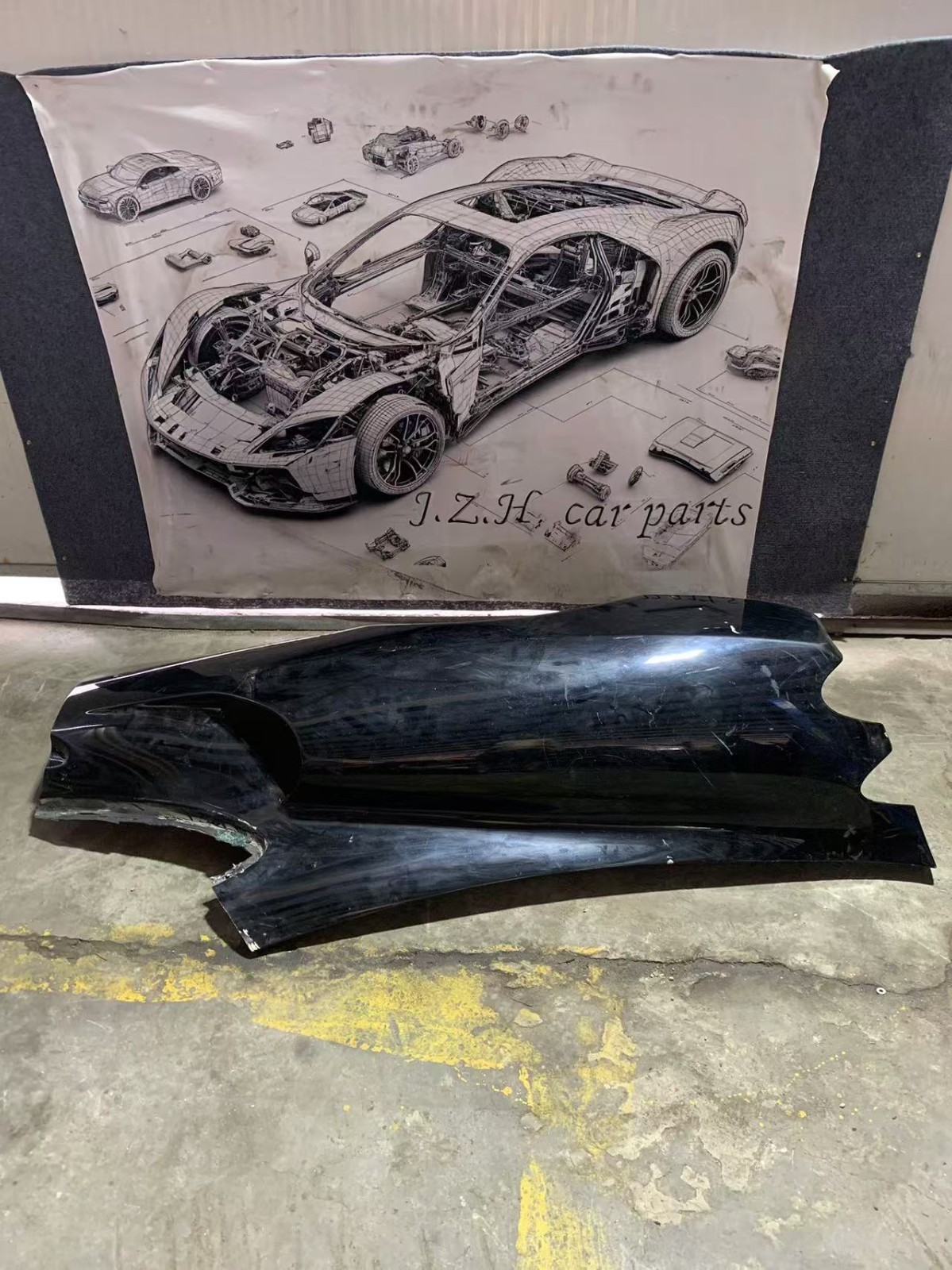 Used,For 06-10 FERRARI F430 Coupe Right rear fender OEM PN 67763511 68650211 Used,For 06-10 FERRARI F430 Coupe Right rear fender OEM PN 67763511 68650211