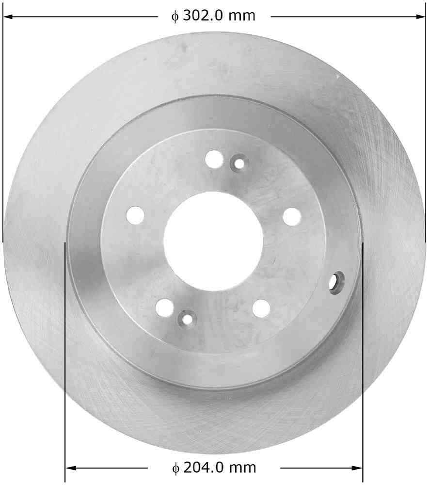 Disc Brake Rotor-Premium Brake Rotor Bendix PRT6037