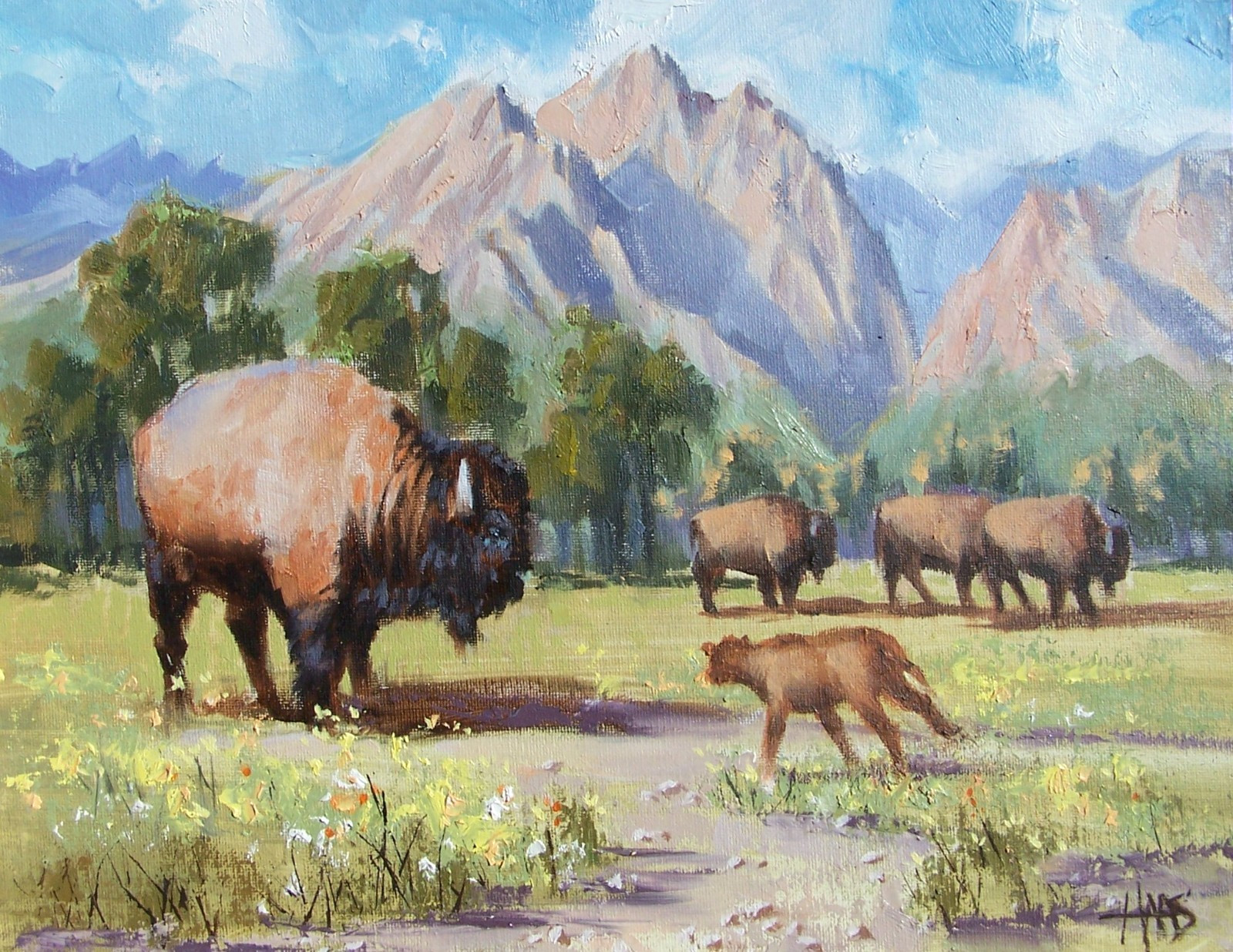 TOM HAAS painting 'Summer Range' oil 11 TOM HAAS painting 'Summer Range' oil 11