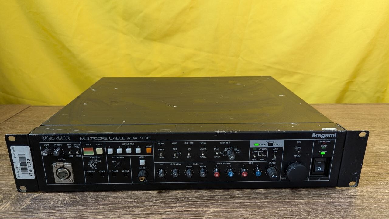 Ikegami MA-400 Camera Control Unit CCU - Turns ON - DM13-2