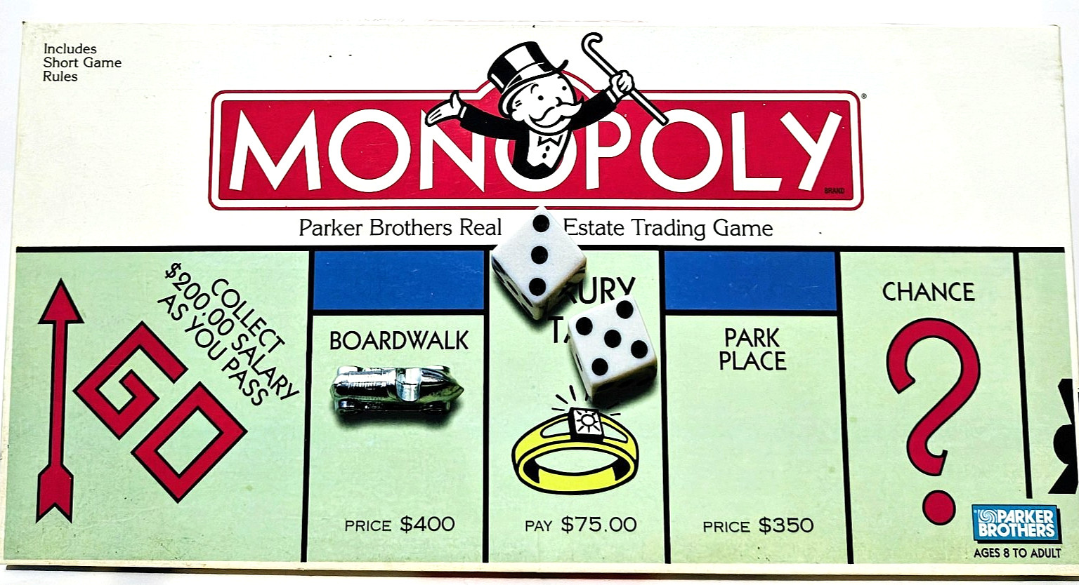 Monopoly - Parker Brothers - Board Game - Complete - Vintage 1996