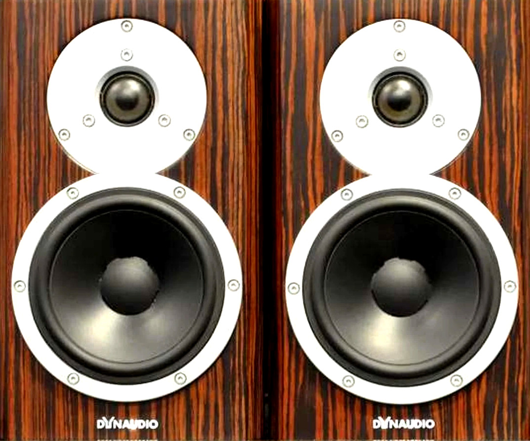 DYNAUDIO EXCITE X14 BOOKSHELF SPEAKERS 8OHMS PRISTINE PAIR 2-WAY PORTED BASS REF