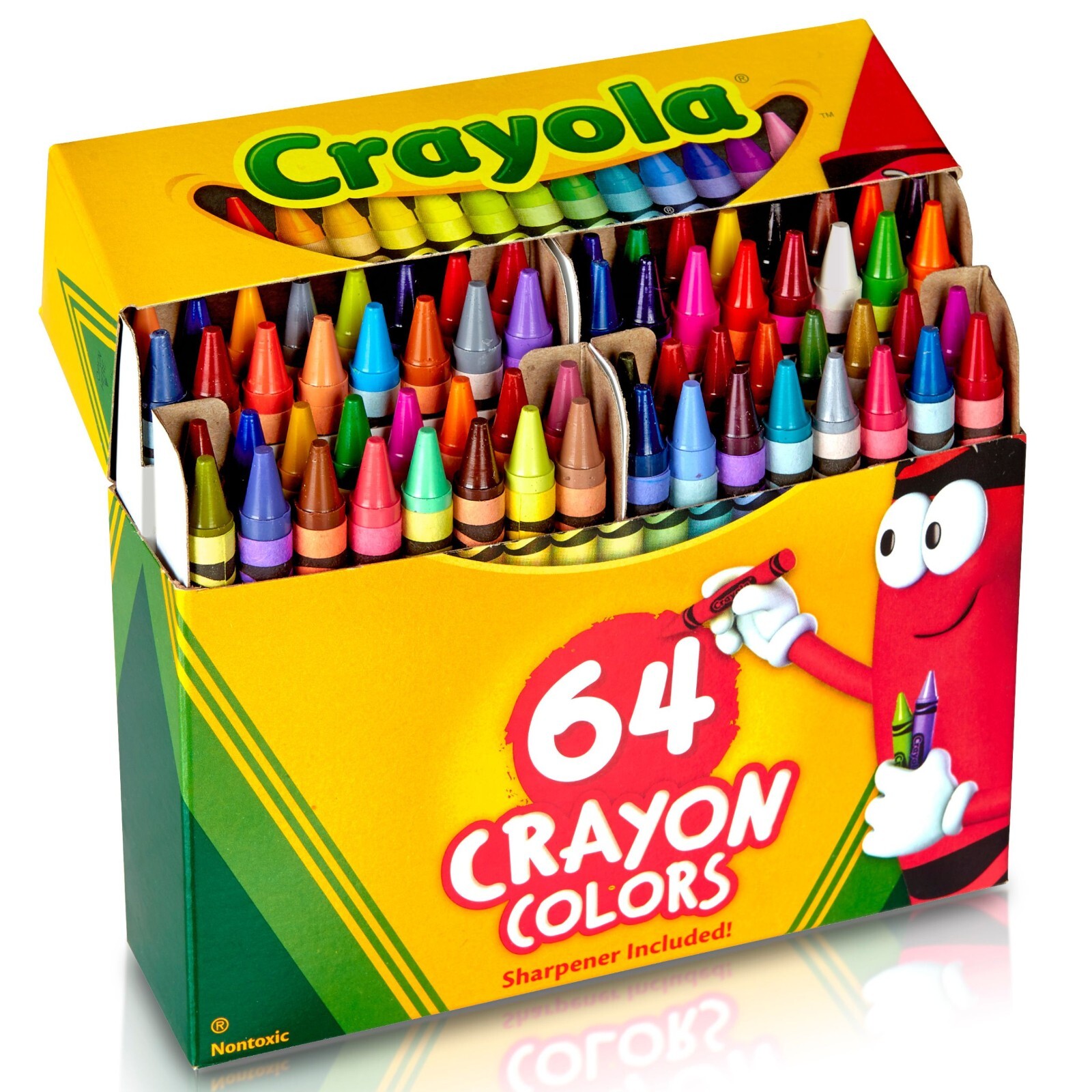 Crayola Classic Crayons 64 Colors Back to School Crayons, 64 Count (52064D)