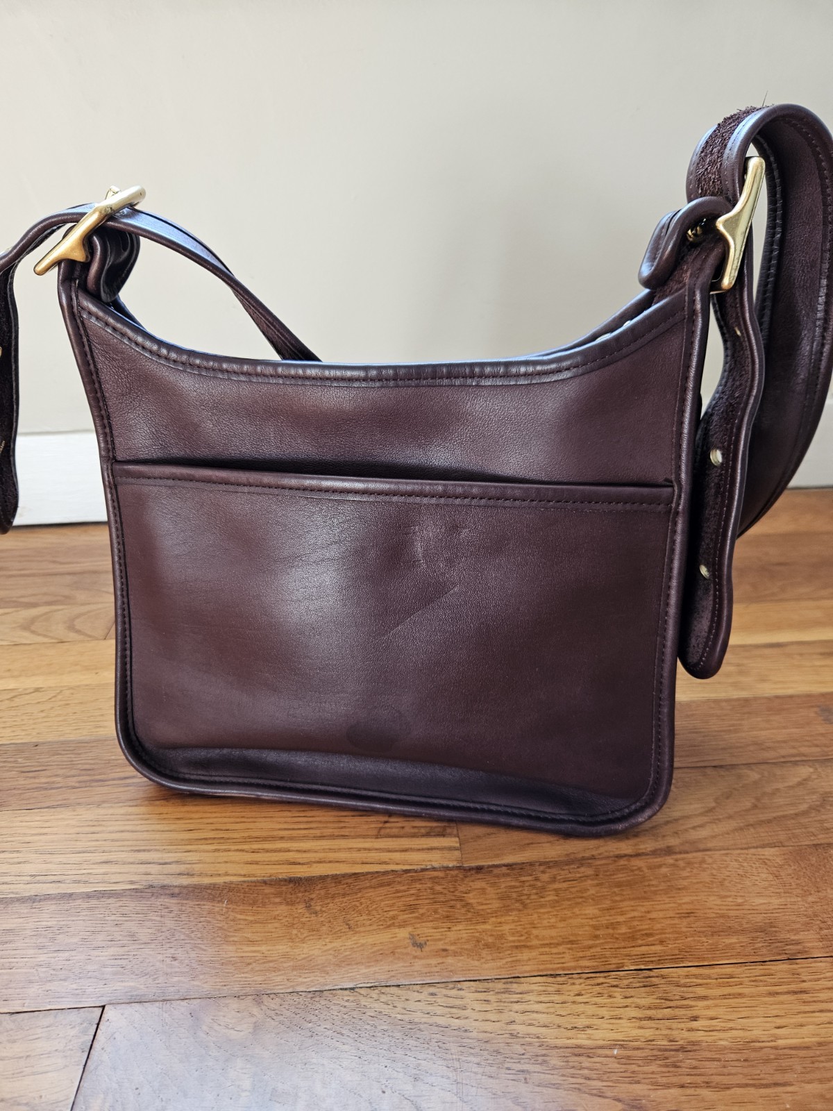 Vintage COACH Legacy 9966 Dark Brown Leather Shoulder Bag Crossbody adjust strap