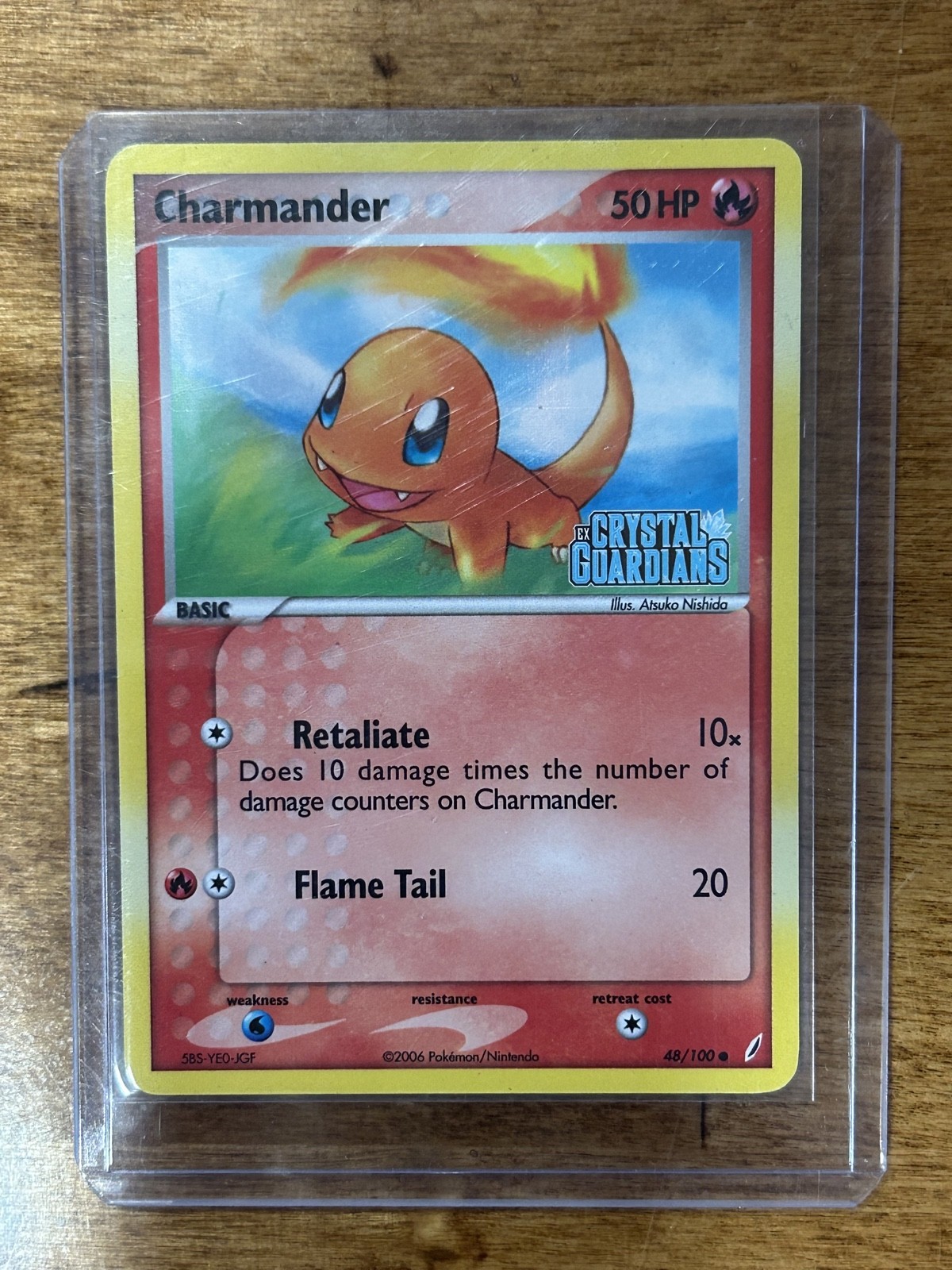 Charmander 48/100 Crystal Guardians Reverse Holo