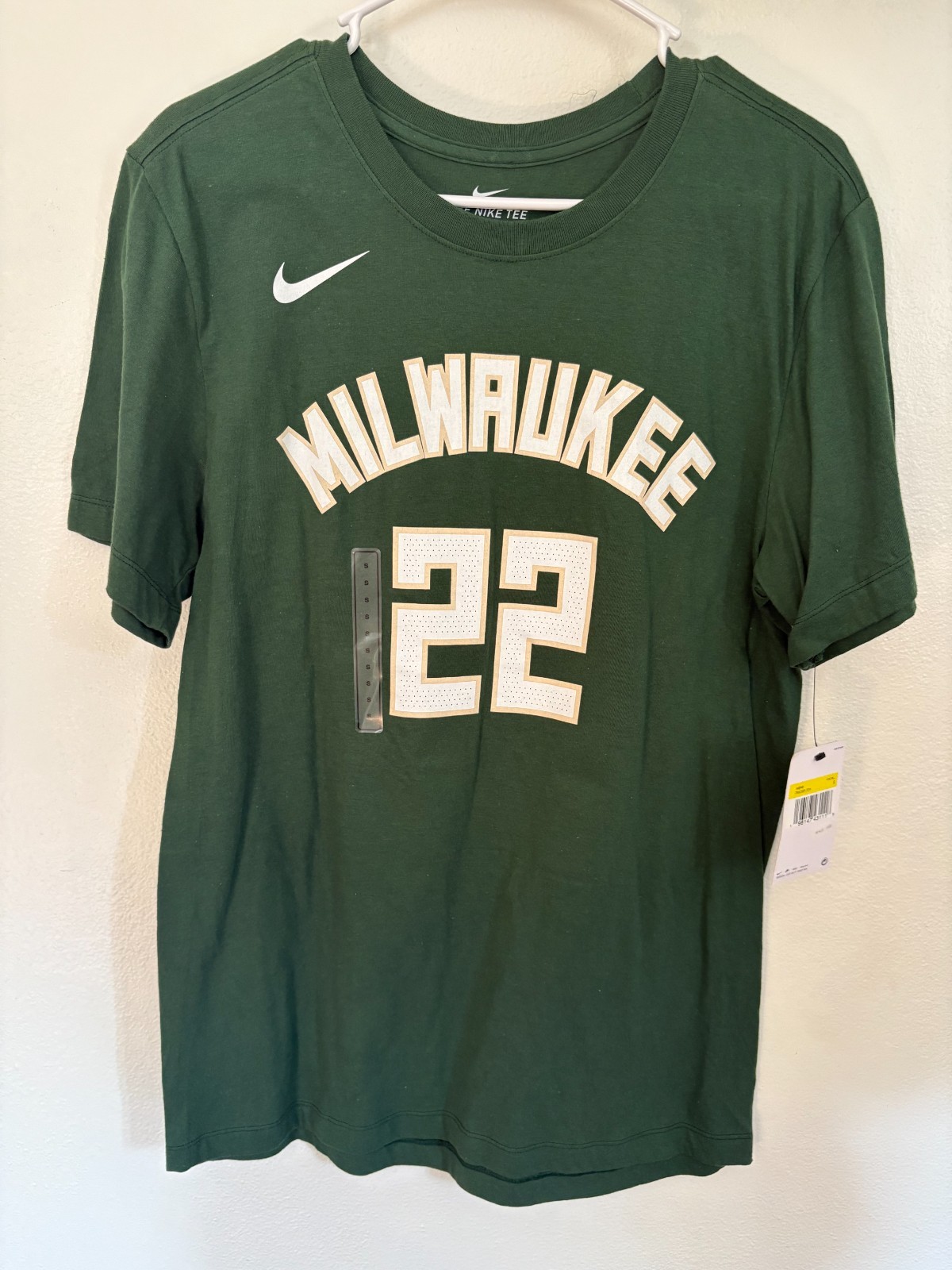 Nike Tee Khris Middleton #22 Milwaukee Bucks NBA, Mens , Green, Choose Size Nike Tee Khris Middleton #22 Milwaukee Bucks NBA, Mens , Green, Choose Size