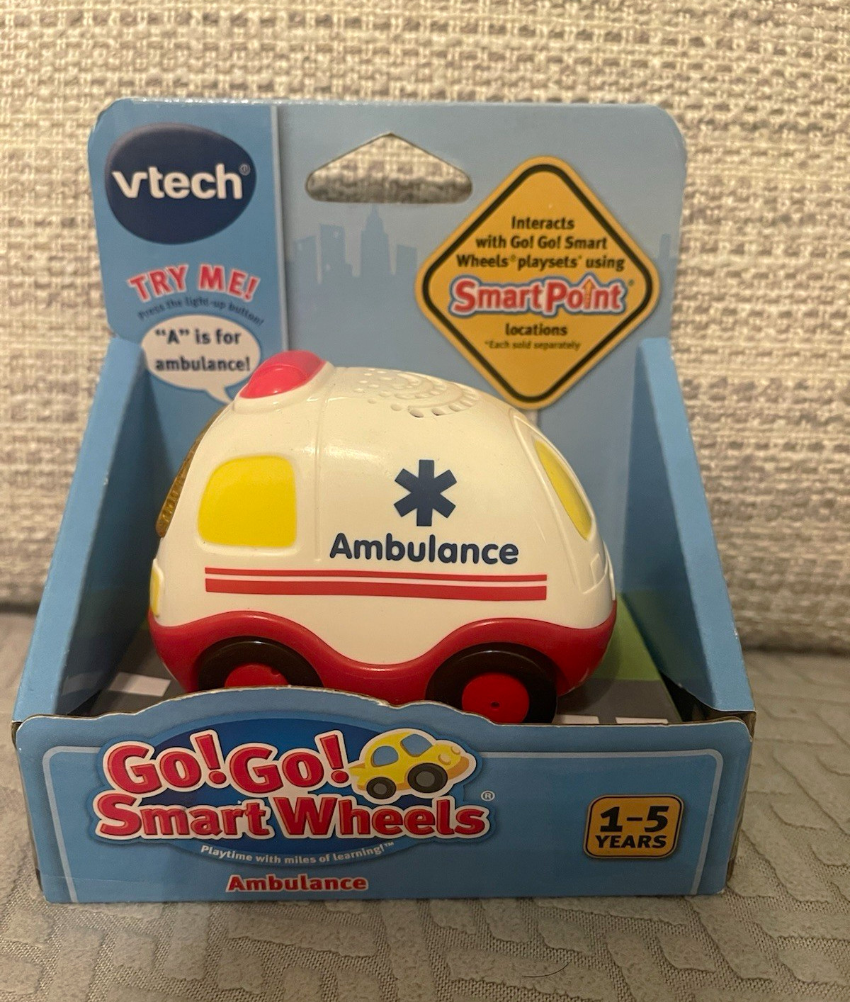 VTech Go Go Smart Wheels SmartPoint Ambulance Vehicle Toy, Uses 2 AAA