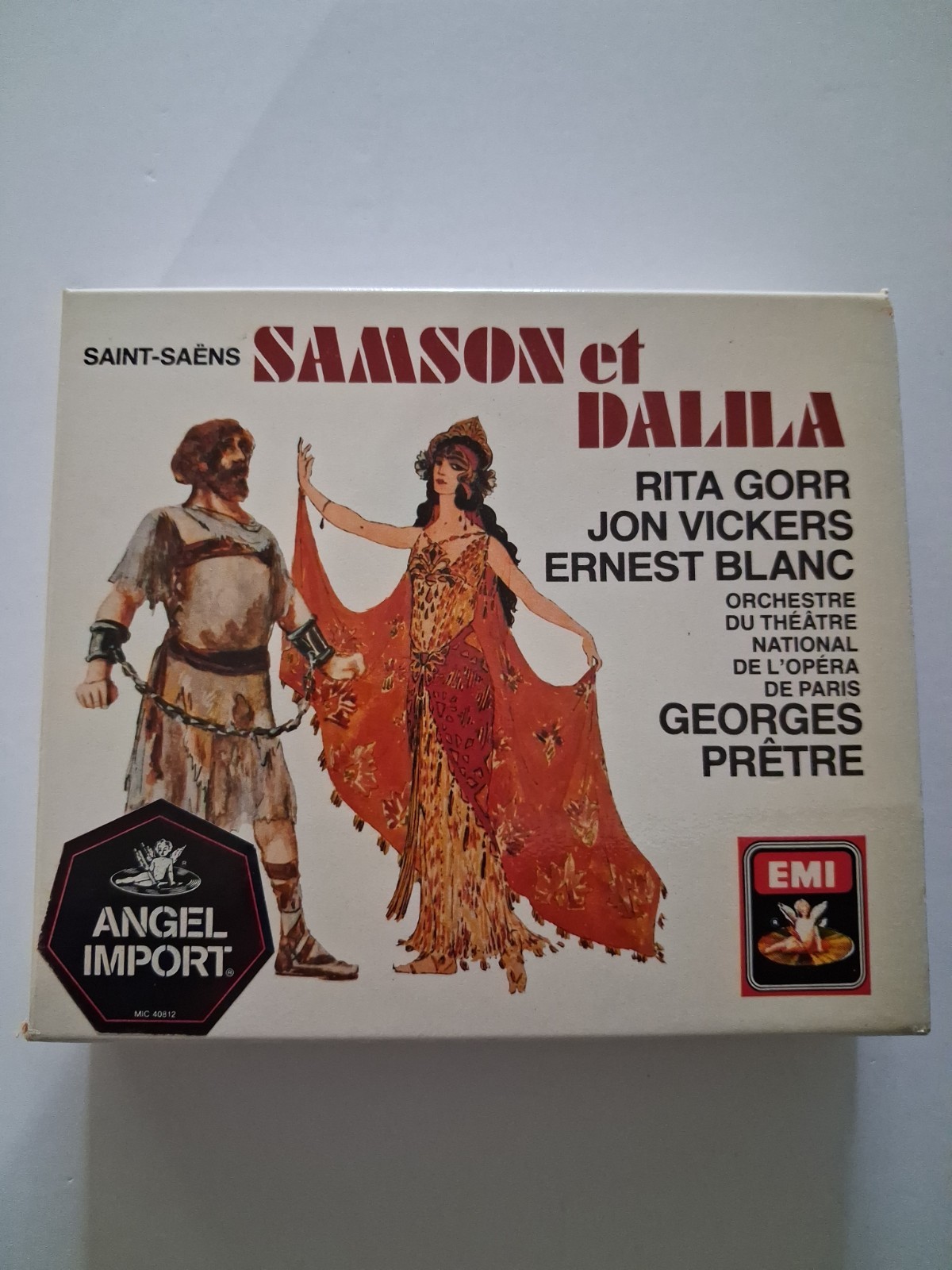 Saint-saens Samson Et Dalila 2 CD Set Gorr Vickers Blanc Pretre, EMI