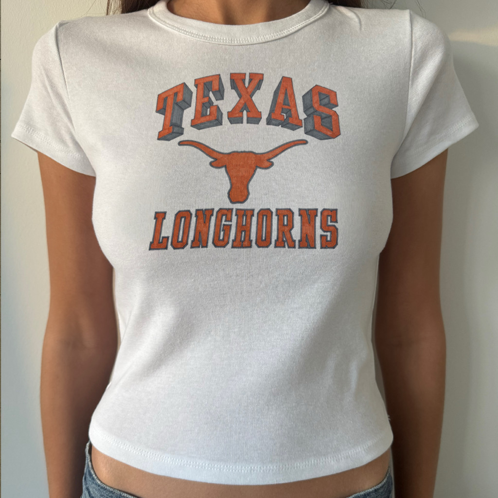 Vintage Texas Longhorns Women's Baby Tee