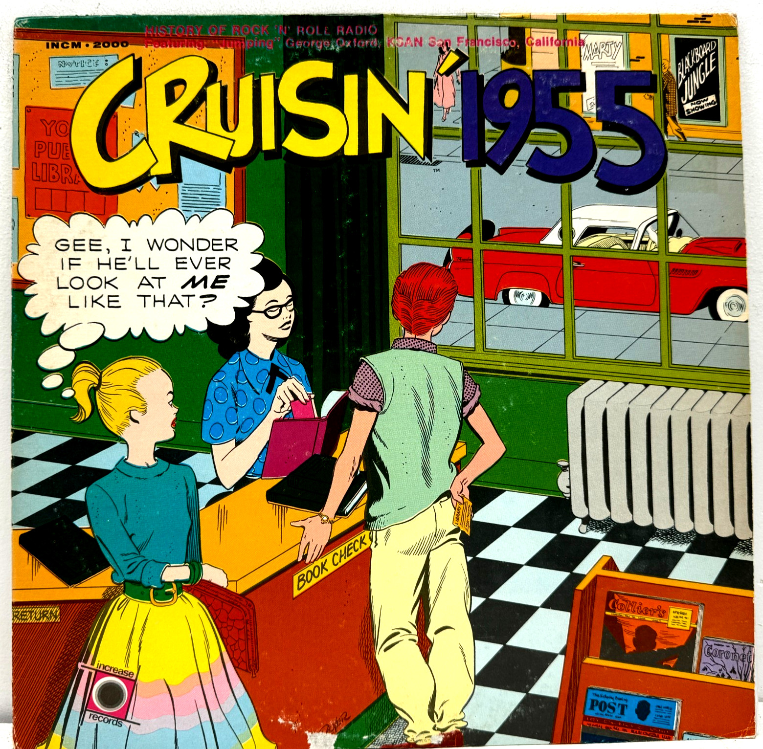 Cruisin' 1955 LP KSAN Jumpin' George Oxford Ray Charles Chuck Berry VG+
