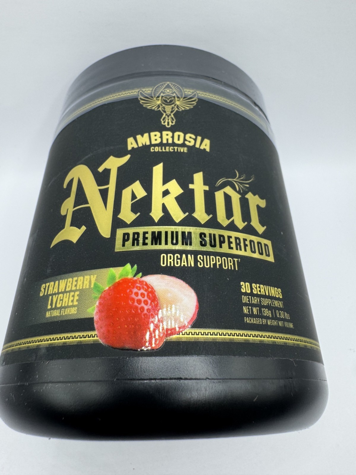 Ambrosia Collective NEKTAR Superfood Powder - Strawberry Lychee 30 Servings