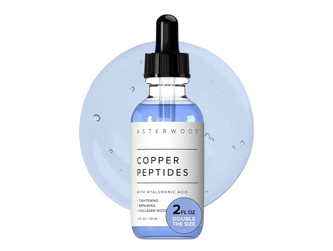 ASTERWOOD-COPPER PEPTIDES WITH HYALURONIC ACID TIGHTENING & REPAIRING SERUM 2oz 
