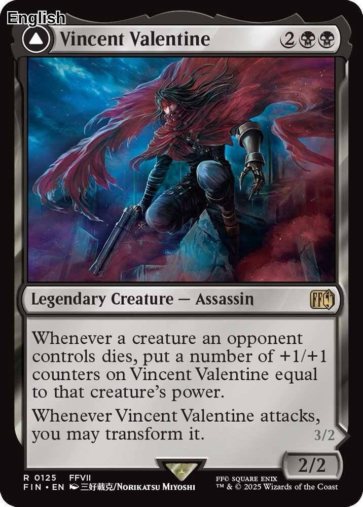 Vincent Valentine 125 FINAL FANTASY NM Vincent Valentine 125 FINAL FANTASY NM