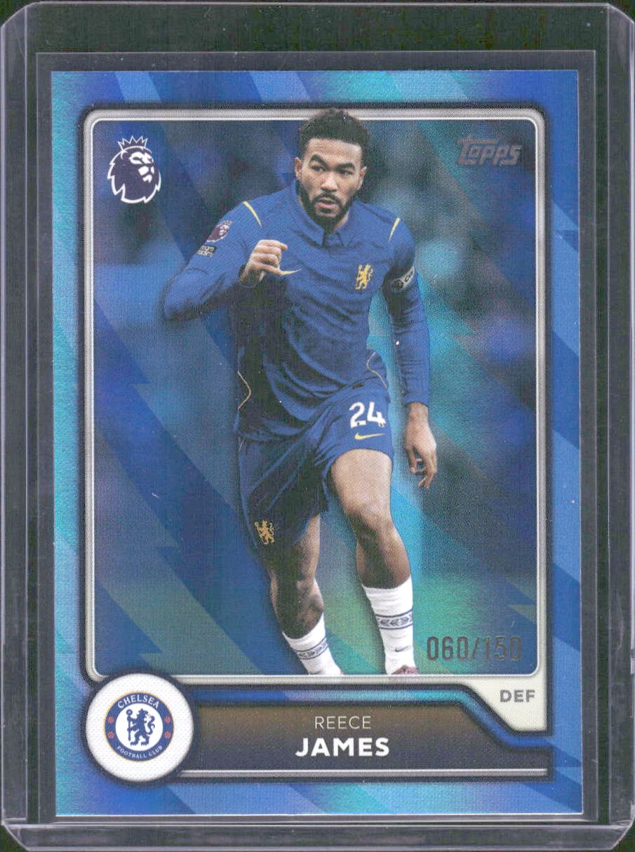 2026/27 Topps Flagship Premier Reece James Blue Rainbow Parallel /150 Chelsea