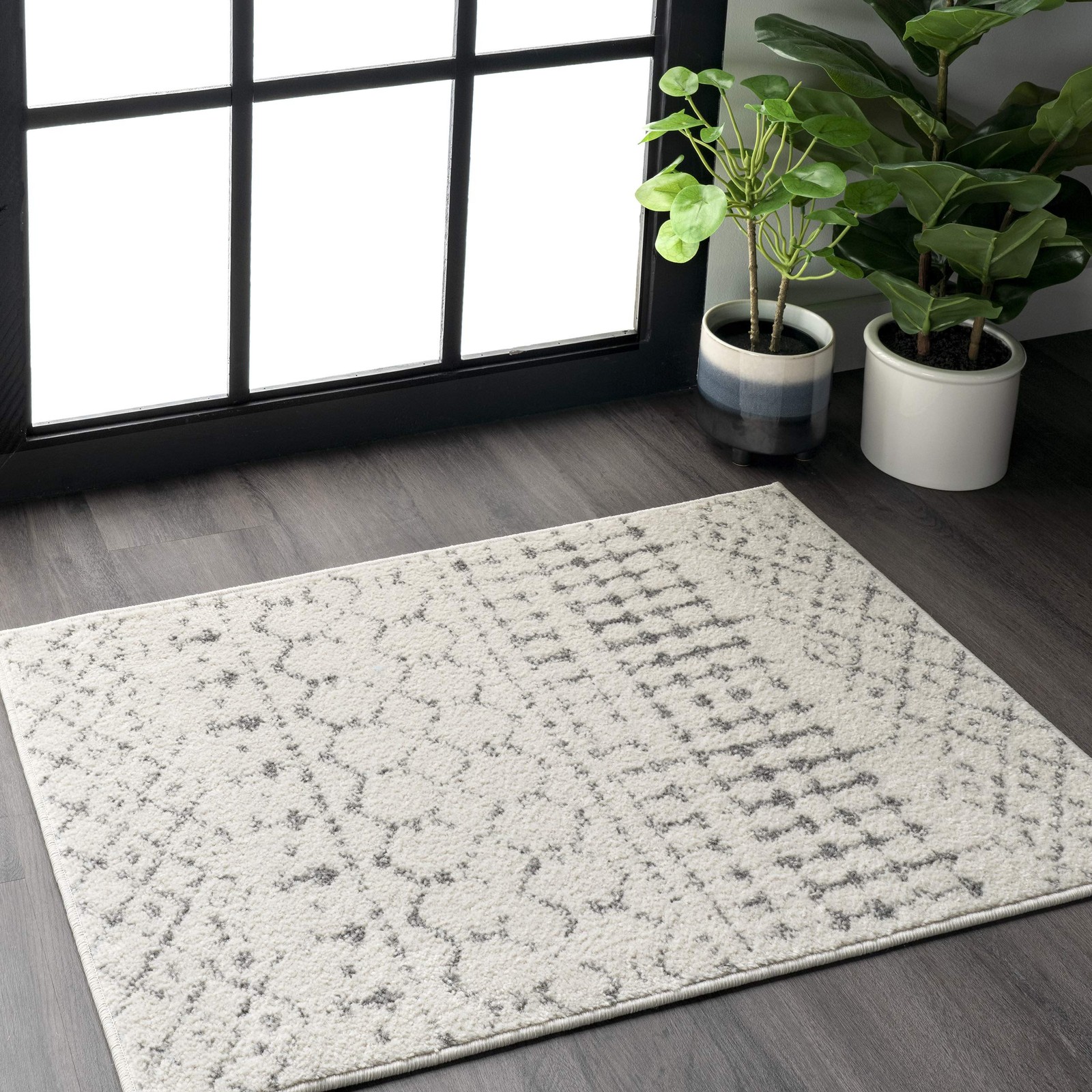 BLYTHE GRAY - NULOOM 3X5 MOROCCAN BLYTHE AREA RUG