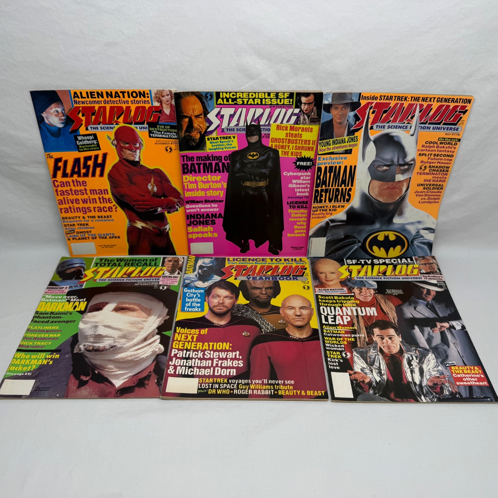 Vintage Starlog Magazine Lot - Issues Included 5, 145, 153, 158 160, 178