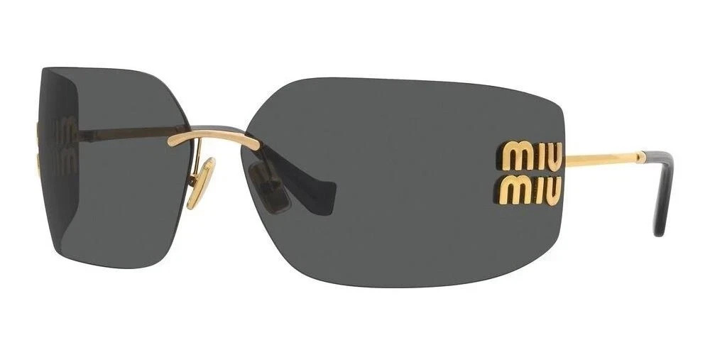 Miu Miu SMU 54YS Gold/Dark Grey (5AK0/6I) Sunglasses