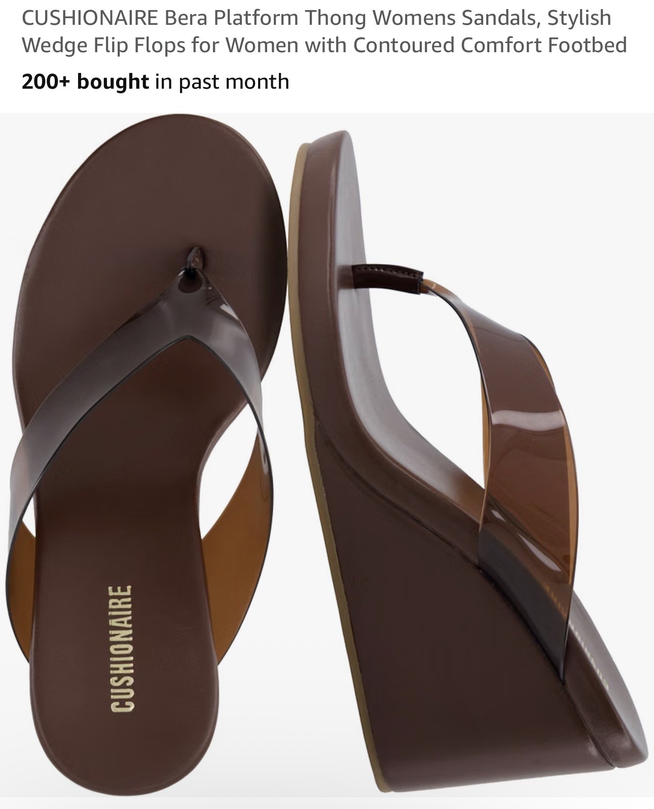 CUSHIONAIRE Platform women’s wedge sandals . Contour comfort foot bed SZ 7M NIB CUSHIONAIRE Platform women’s wedge sandals . Contour comfort foot bed SZ 7M NIB