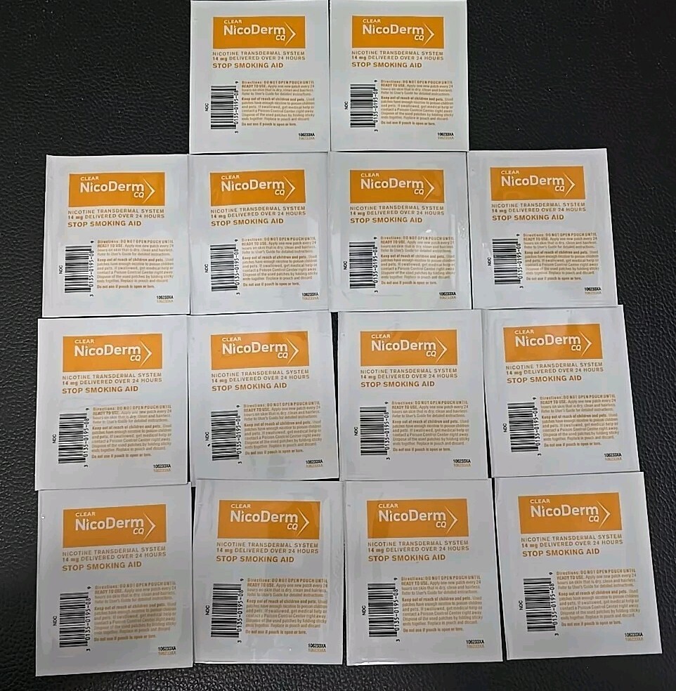 NicoDerm CQ Step 2 Clear Patches, 14mg - 14 Count Exp 12/2026+