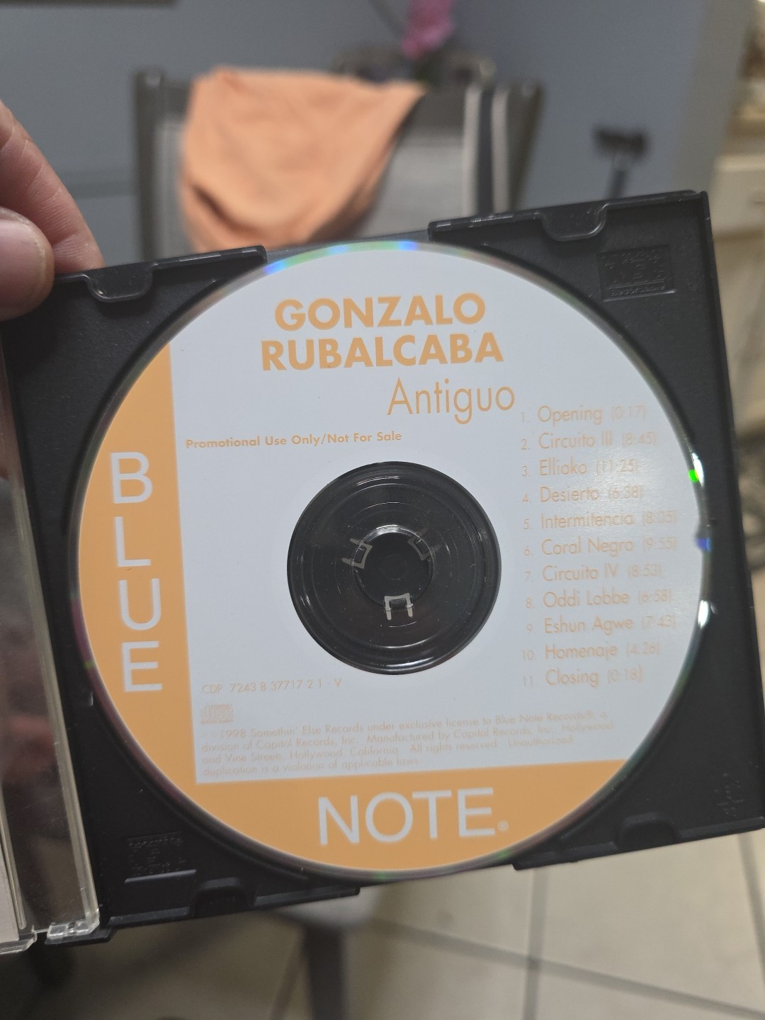 Antiguo by Gonzalo Rubalcaba (CD, Nov-1998, Blue Note ) CD ONLY ( NO ARTWORKS )