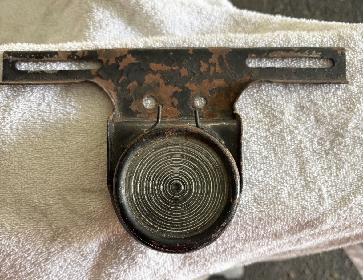 Vintage ORIGINAL 1927 LICENSE PLATE BRACKET Ford Model T Tudor
