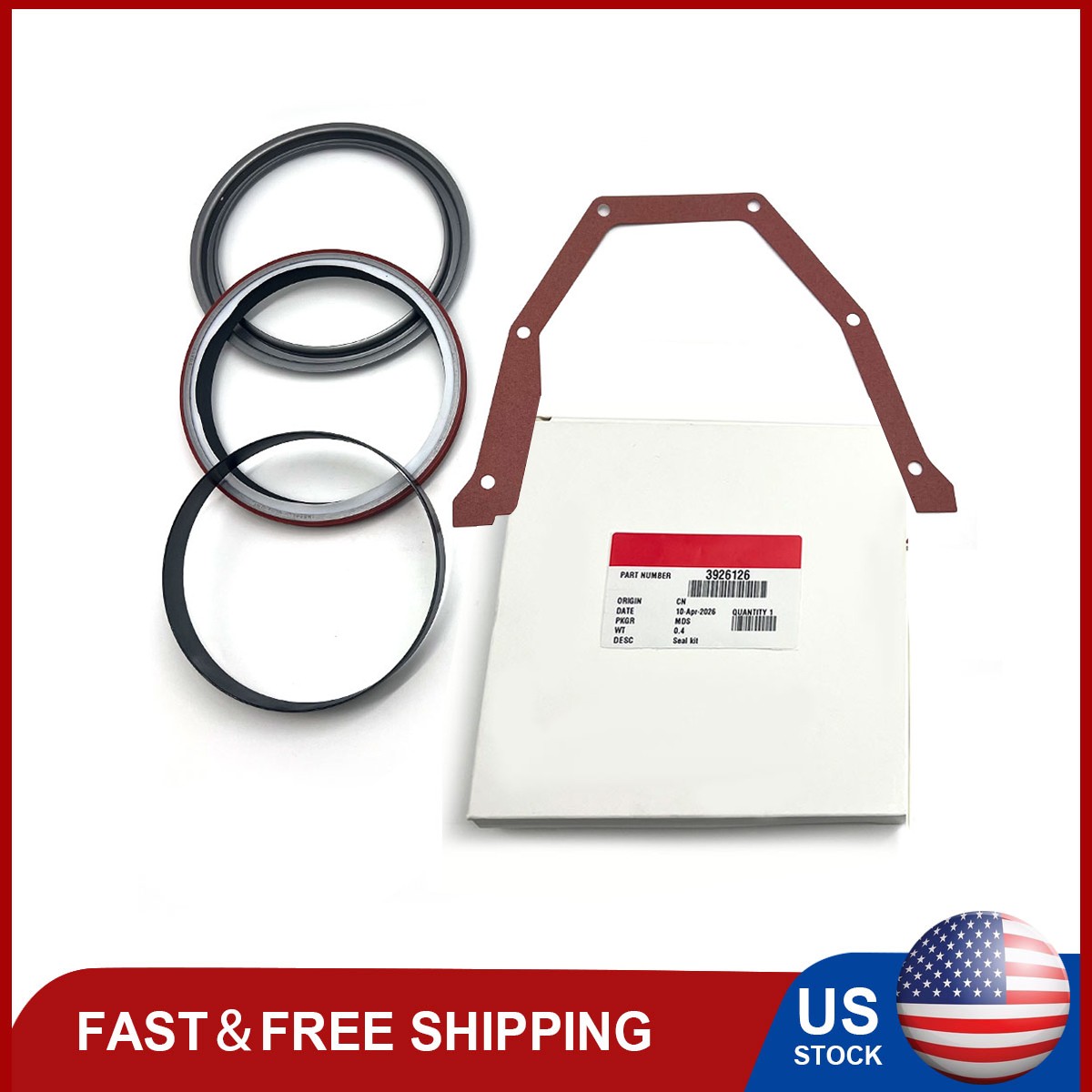 Rear Main/Crank Seal With Sleeve For 1989-15 Dodge Cummins 3926126