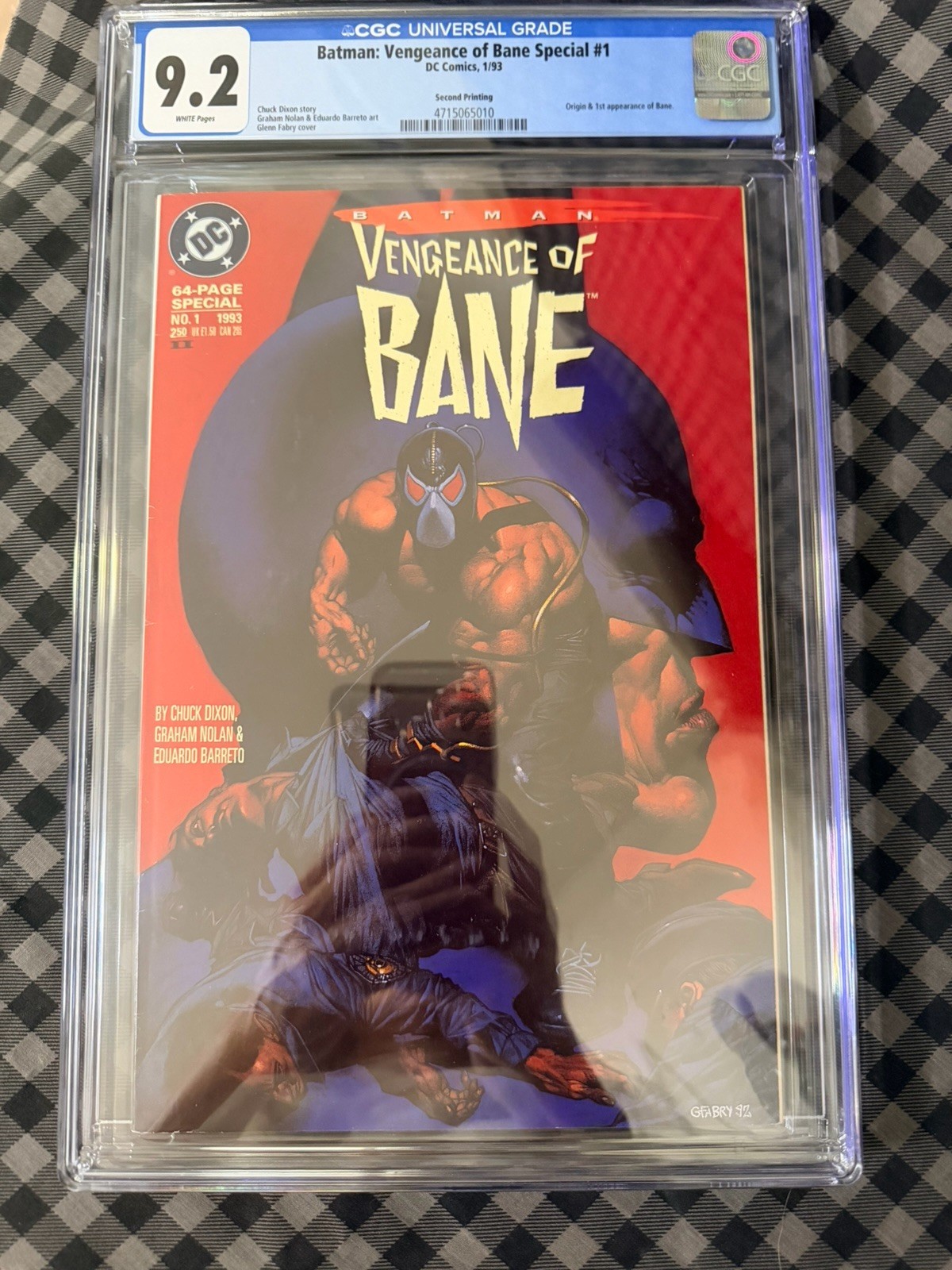 Batman: Vengeance Of Bane Special #1 CGC 9.2 *RARE*