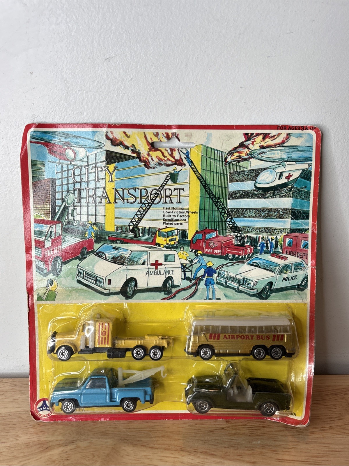 Vintage Timmy Toys City Transport Die-Cast Set 4-Pack NOS Sealed 1980s