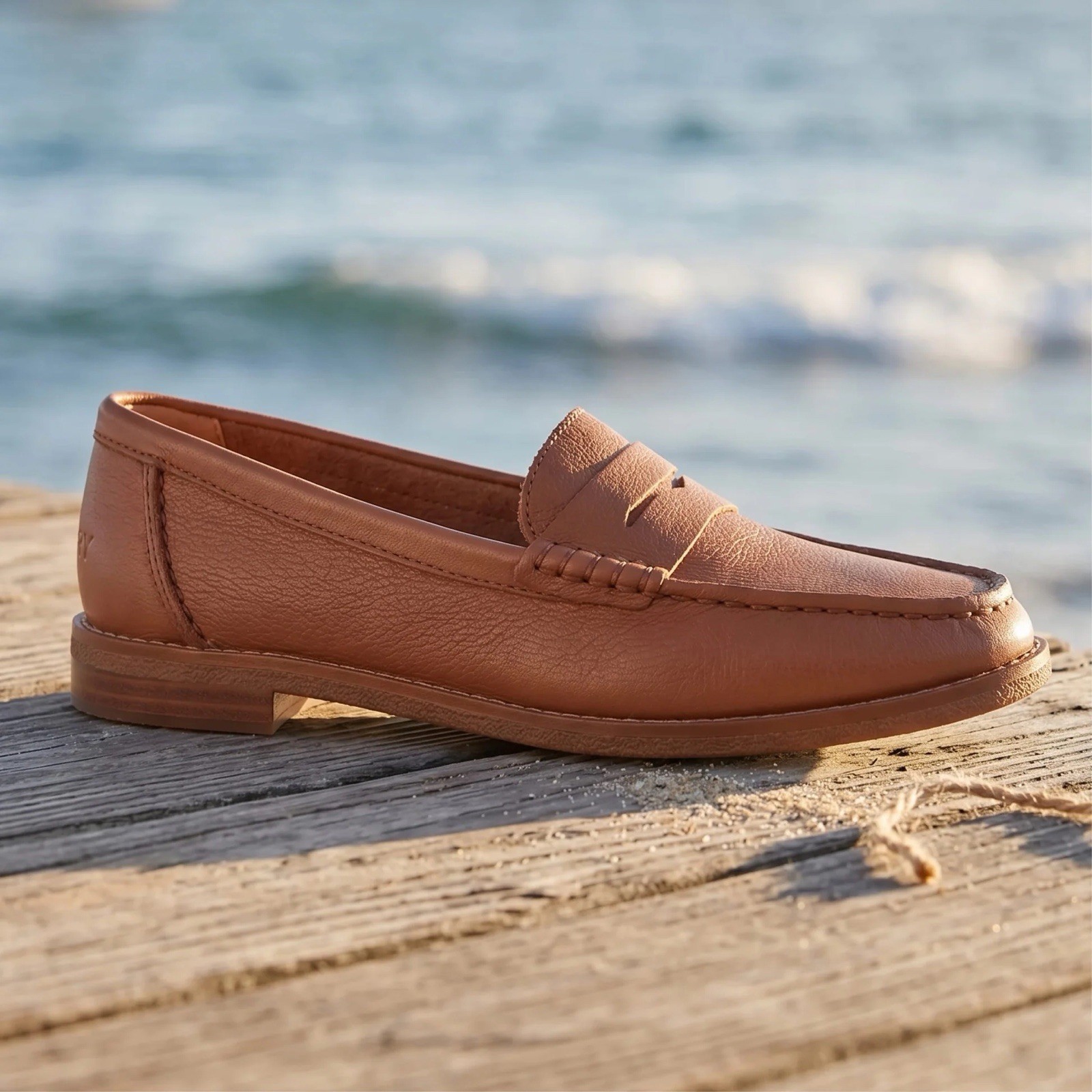 NWB-SPERRY-Seaport Penny Loafer-Casual & Dress-Light Brown-Women Size: 9 Wide NWB-SPERRY-Seaport Penny Loafer-Casual & Dress-Light Brown-Women Size: 9 Wide